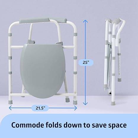 New in Box Commode Chair with Removable 7.5 qt. Bucket