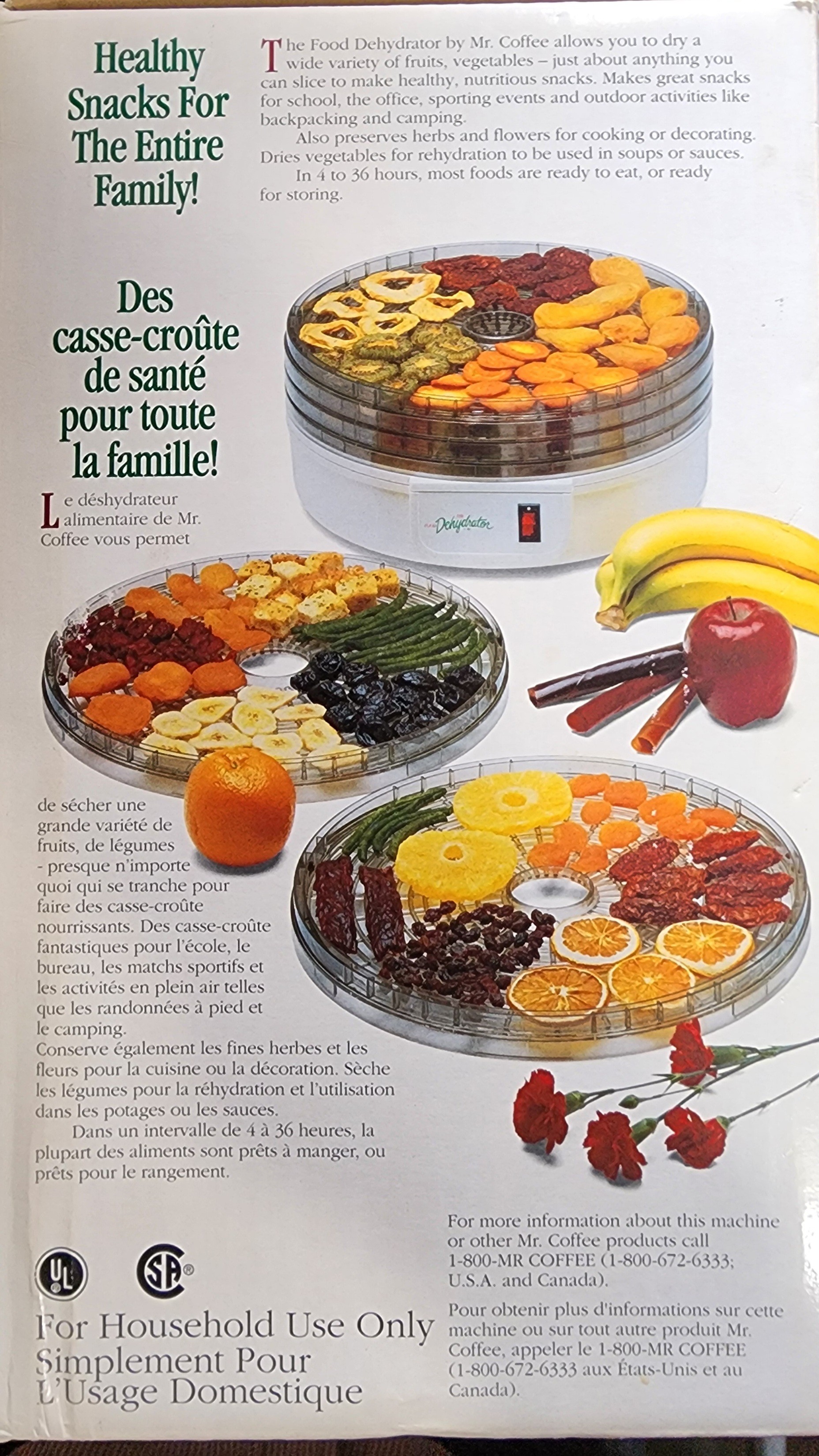Mr. Coffee Food Dehydrator Model FD5 - photo 3