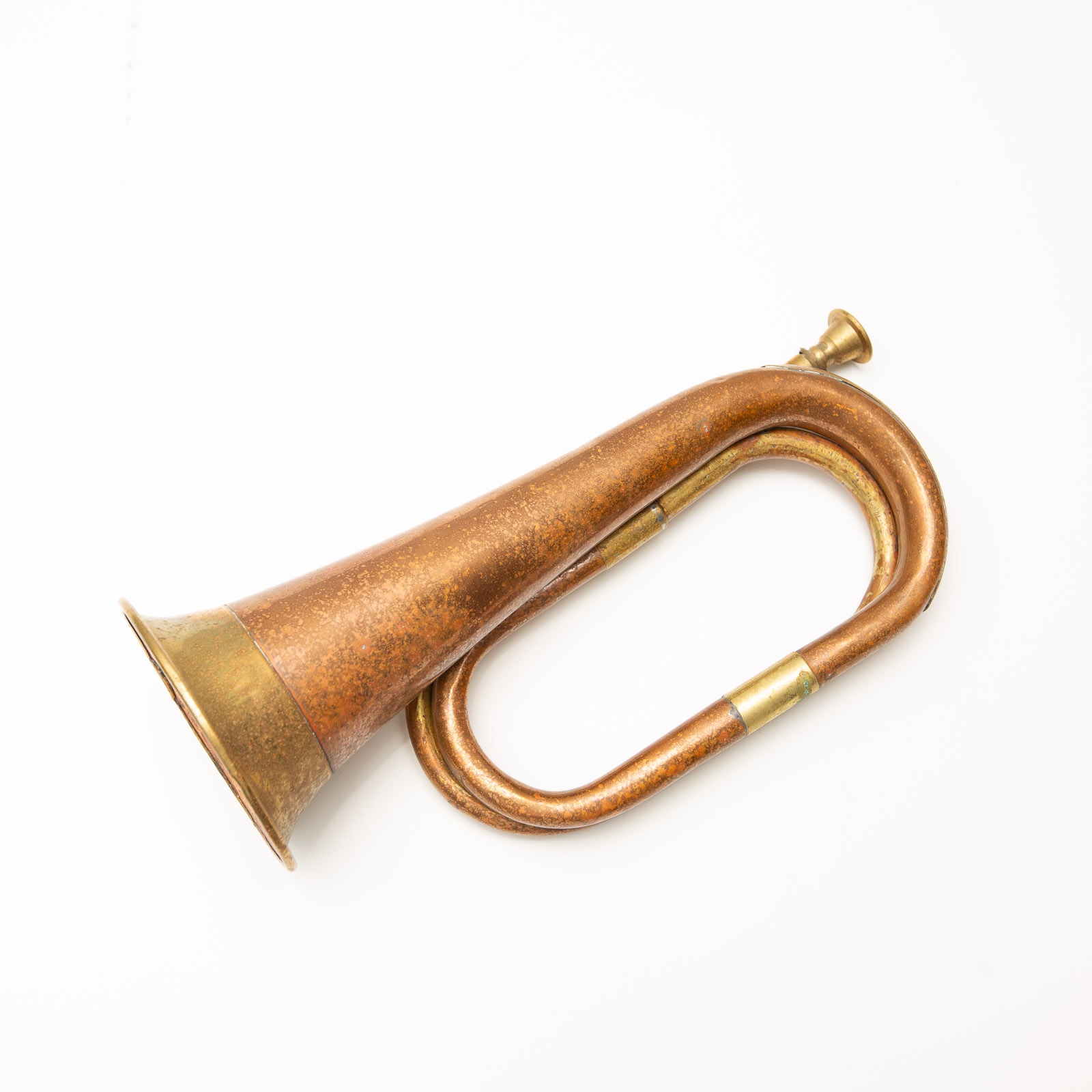 Vintage Copper & Brass Bugle / Decorative Horn - photo 3