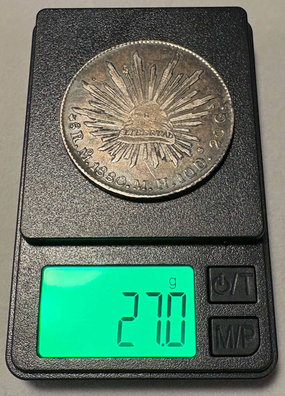 1880 Mexican Silver 8 Reales - photo 3