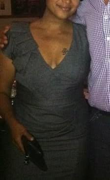 Charcoal grey deep-v dress, M - photo 2
