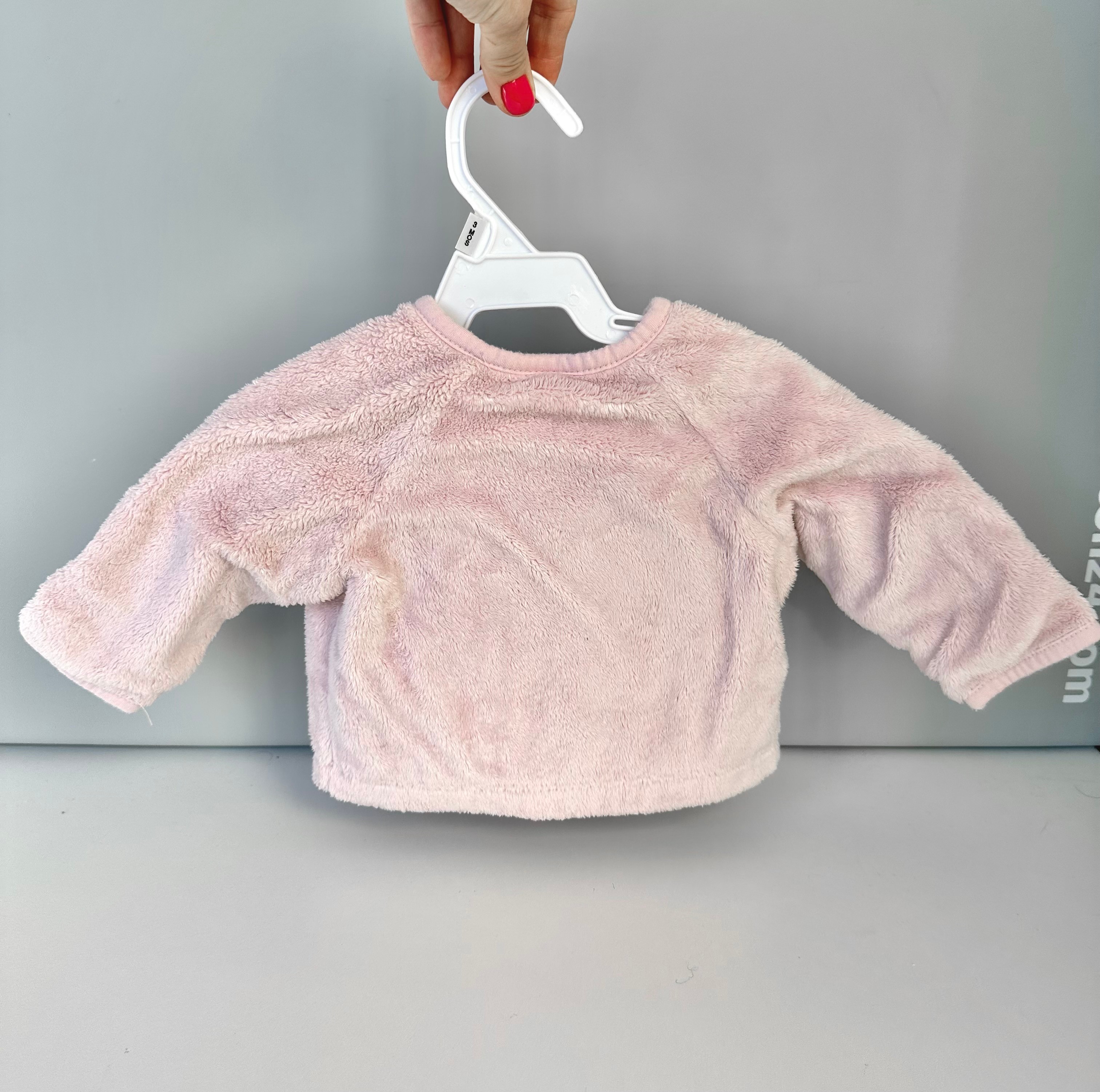 Baby Girl Fleece Sweater - Old Navy - 3-6 Months - photo 2