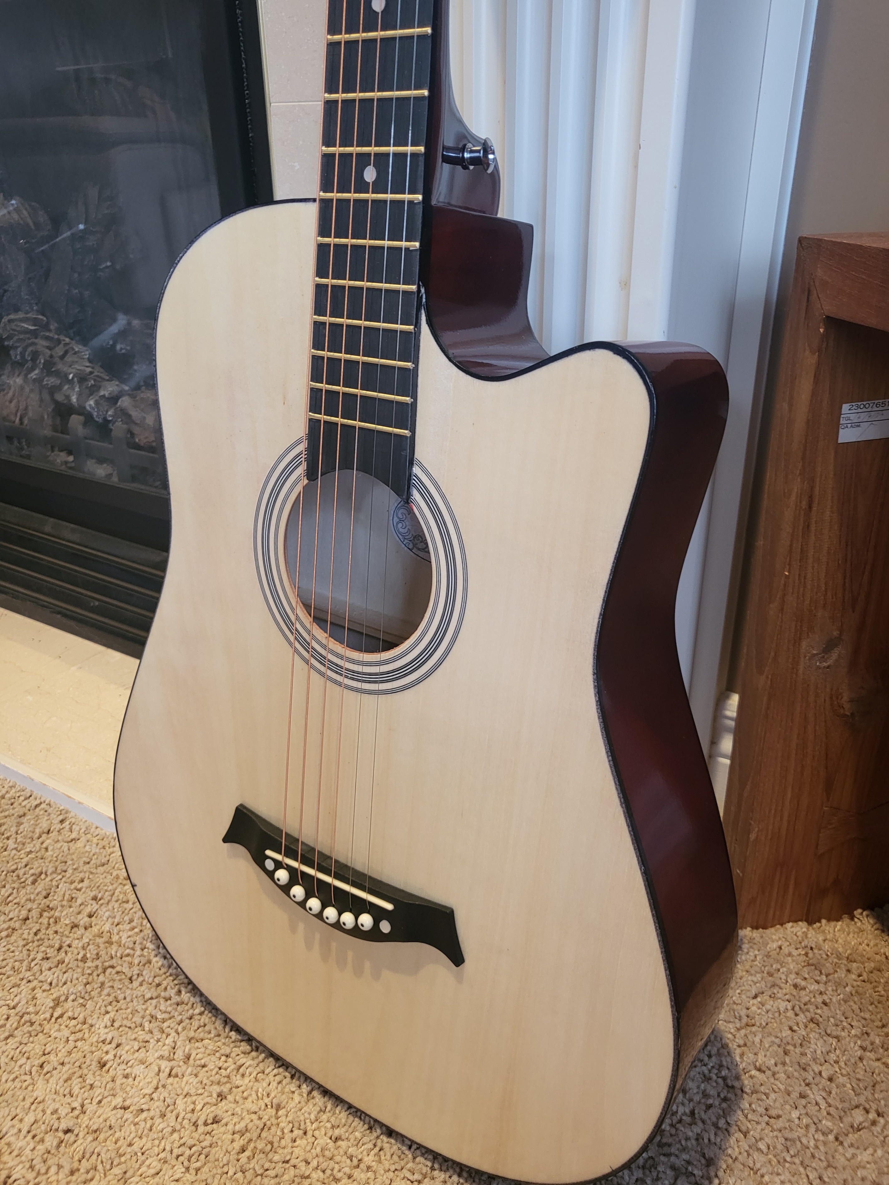 38" Acoustic Guitar Natural Finish, Great for Beginners New - photo 5