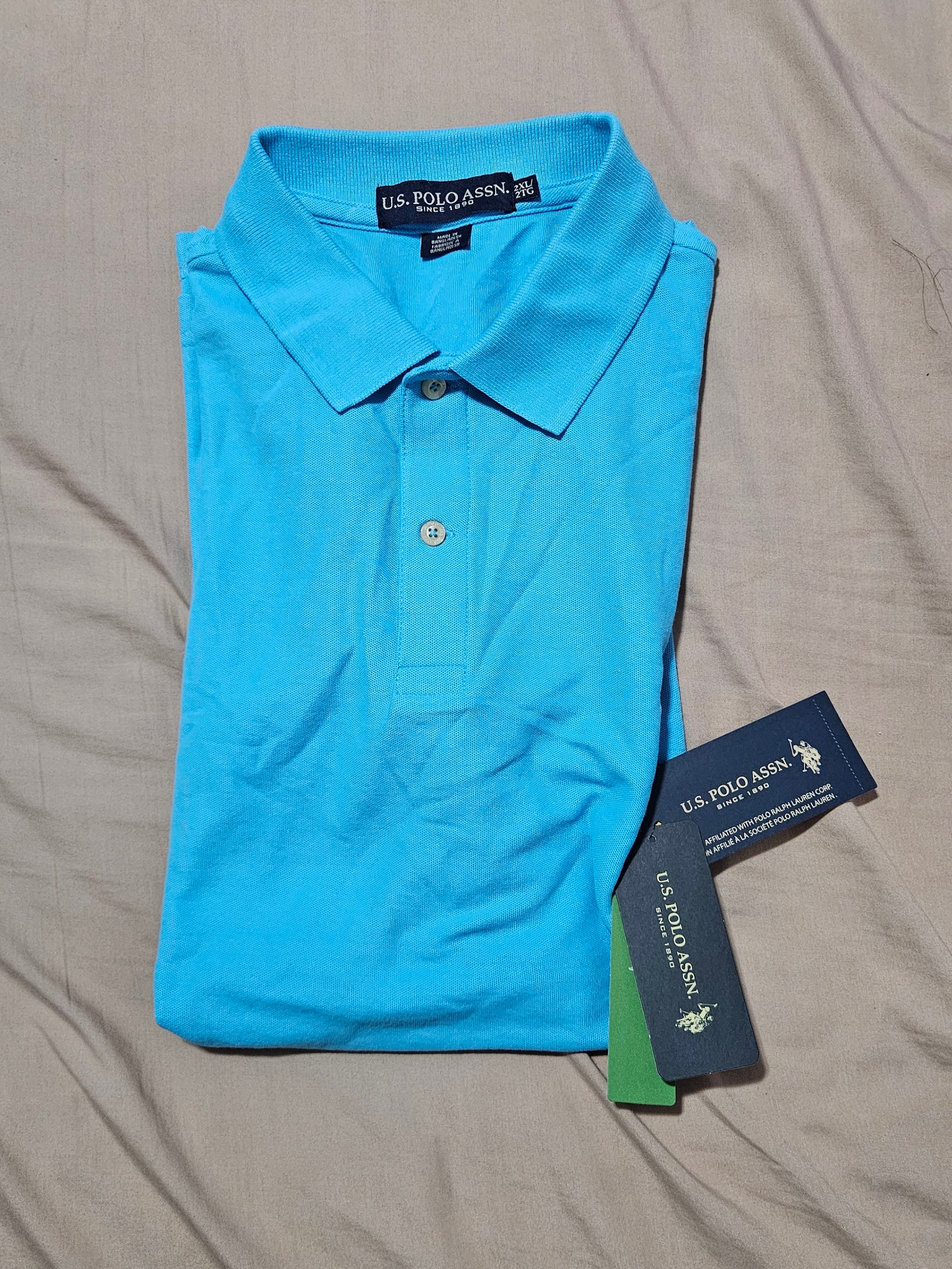 BRAND NEW U.S. POLO ASSN. MEN'S T-SHIRT (BLUE - 2XL)