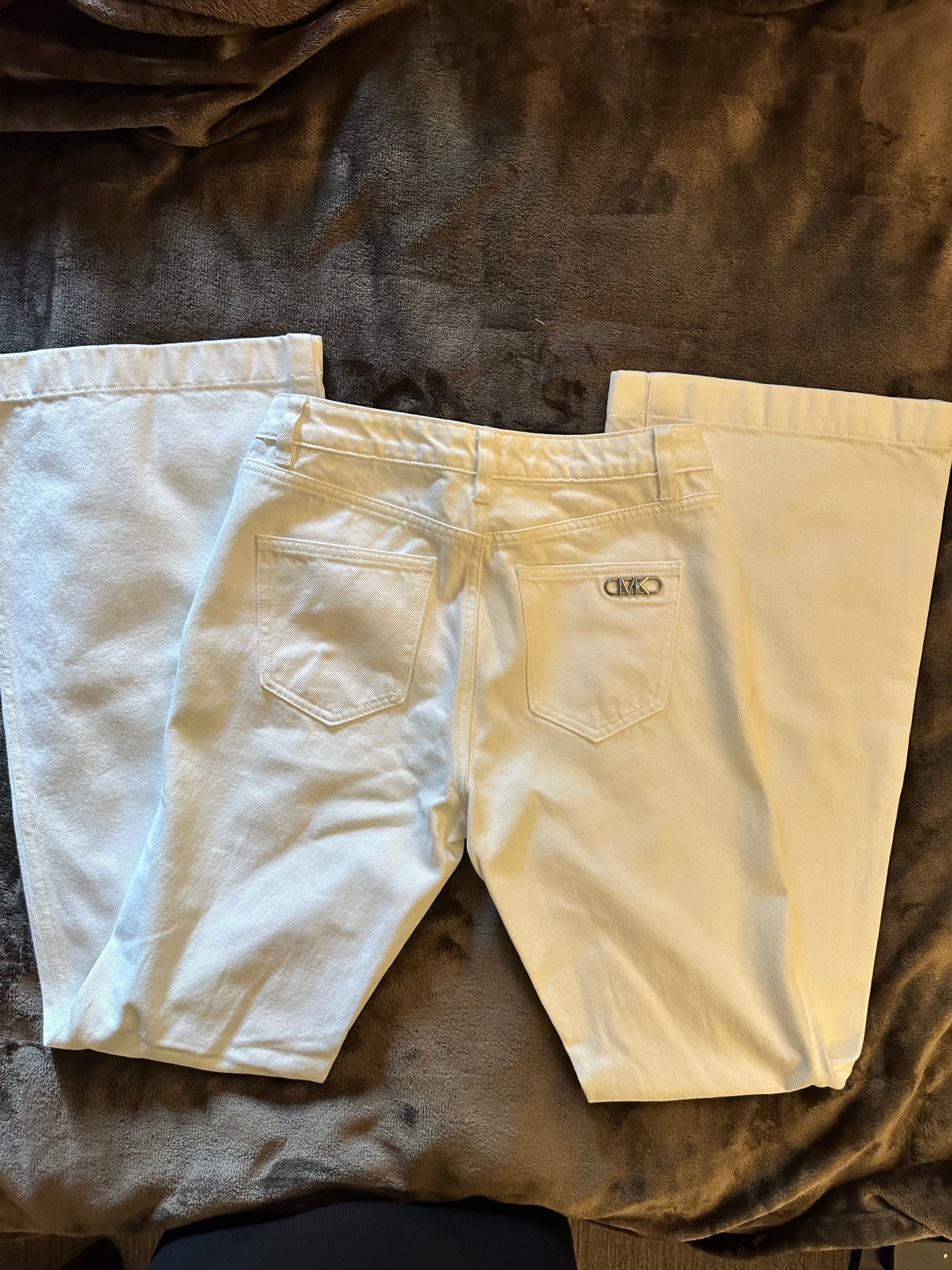 MICHAEL KORS Optic White Denim Flared Jeans - photo 4