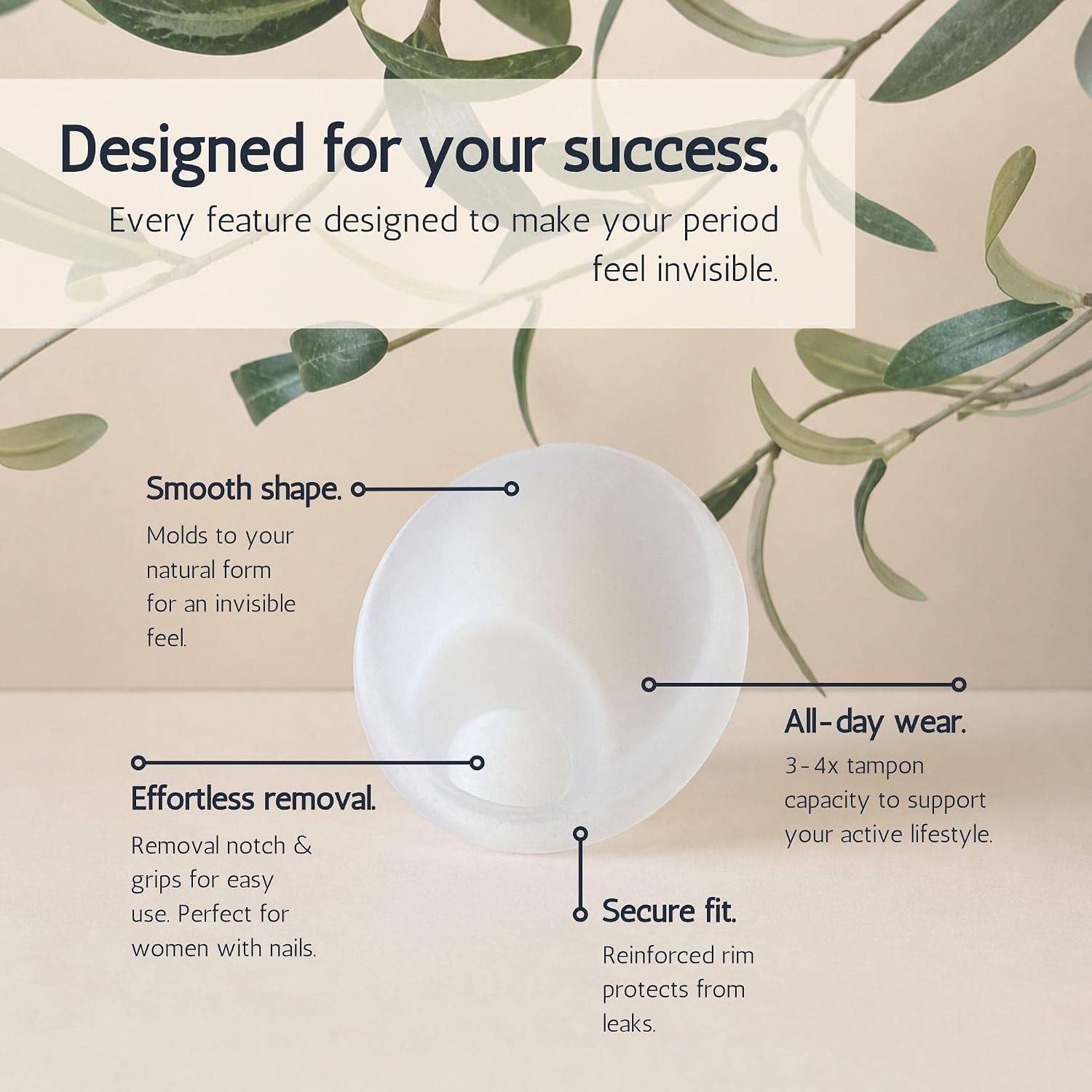 NEW~ Reusable Menstrual Disc with Removal Ring, Silicone - photo 2