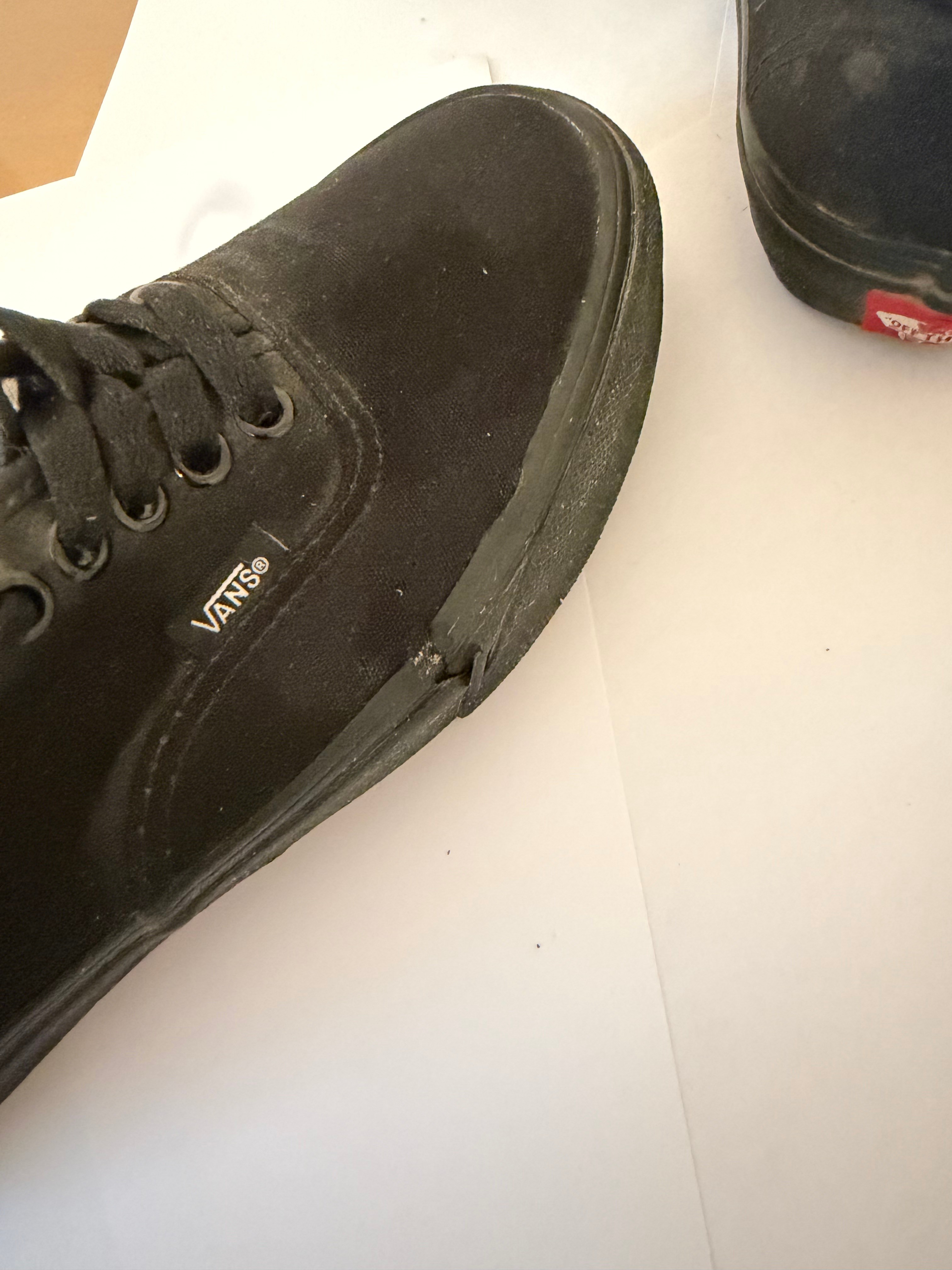 Vans Authentic Blackout Canvas Sneakers – Men 7.5 / Women 9 - photo 5