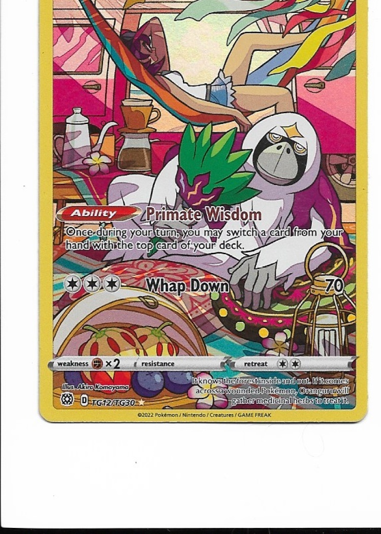 Pokemon Oranguru TG12/TG30 Brilliant Stars Trainer Gallery NM