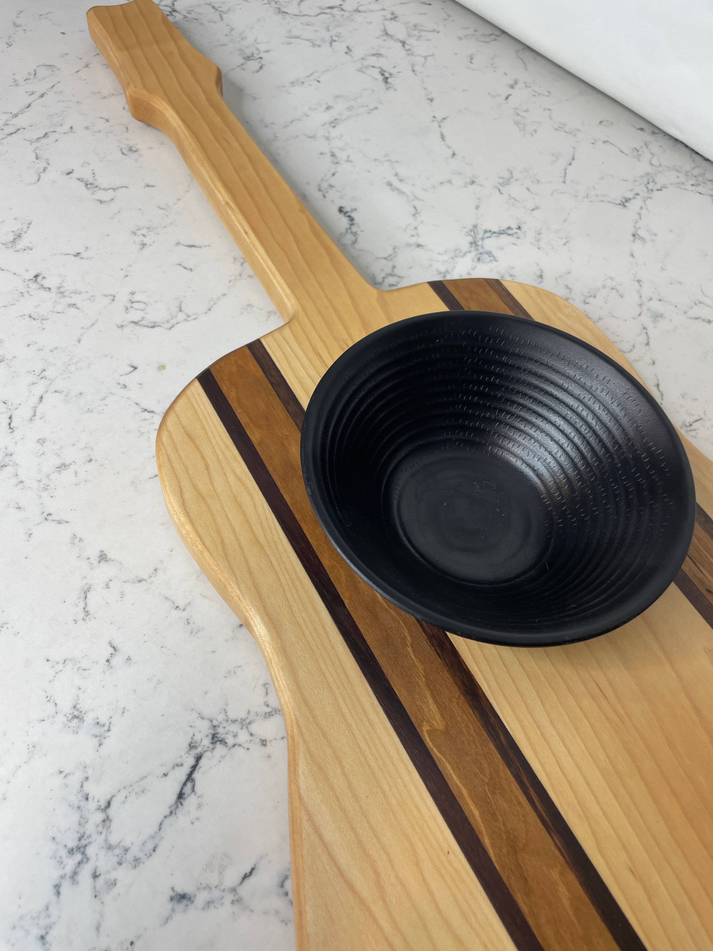 Acoustic Guitar Charcuterie Boards w/ dipping bowl - photo 3