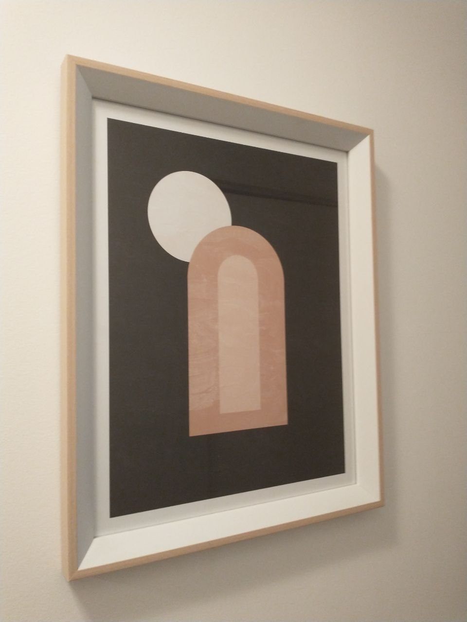 Two framed geometric art prints - photo 2