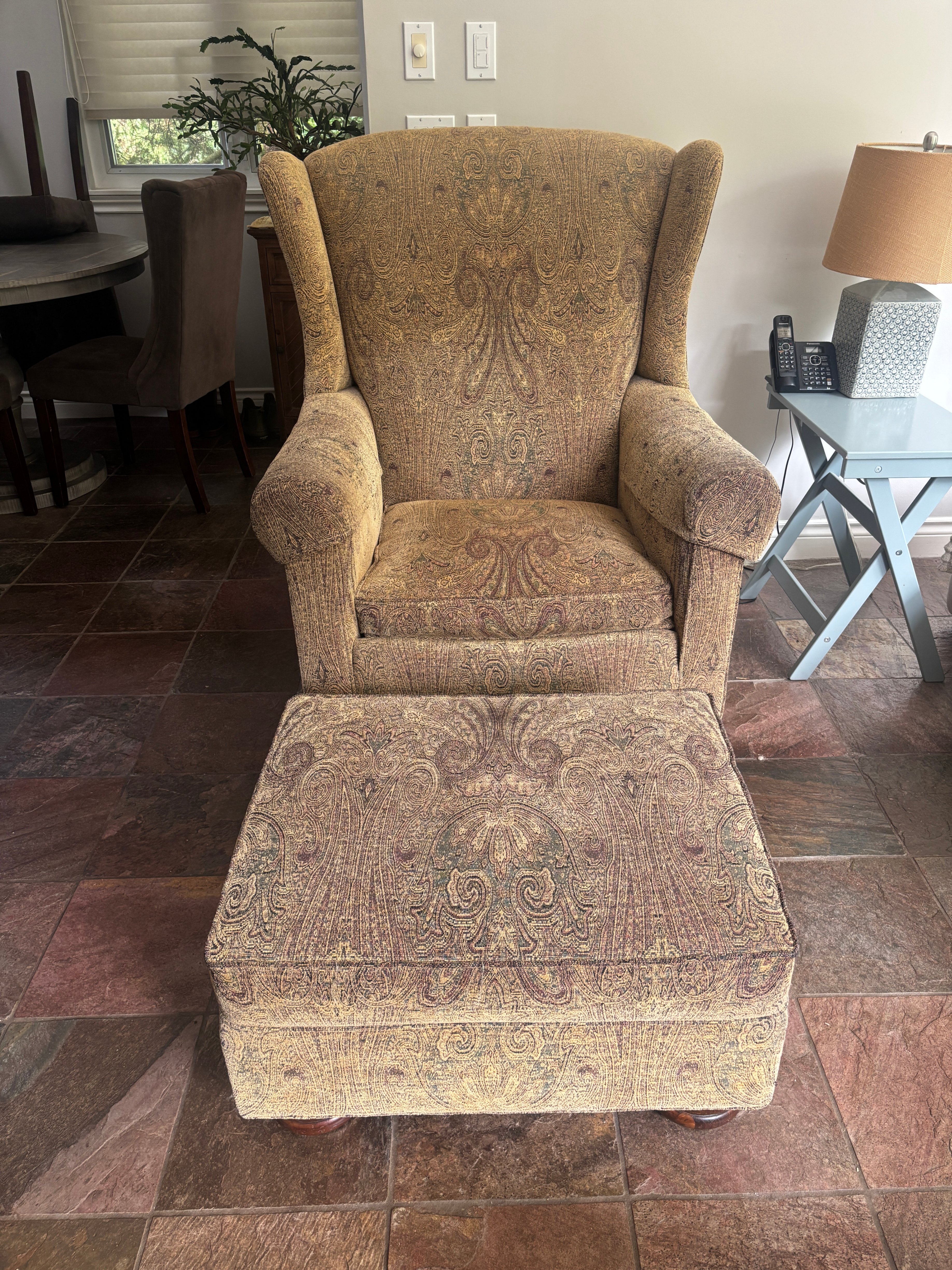 Bob Timberlake for Lexington High Back Chair and Ottoman