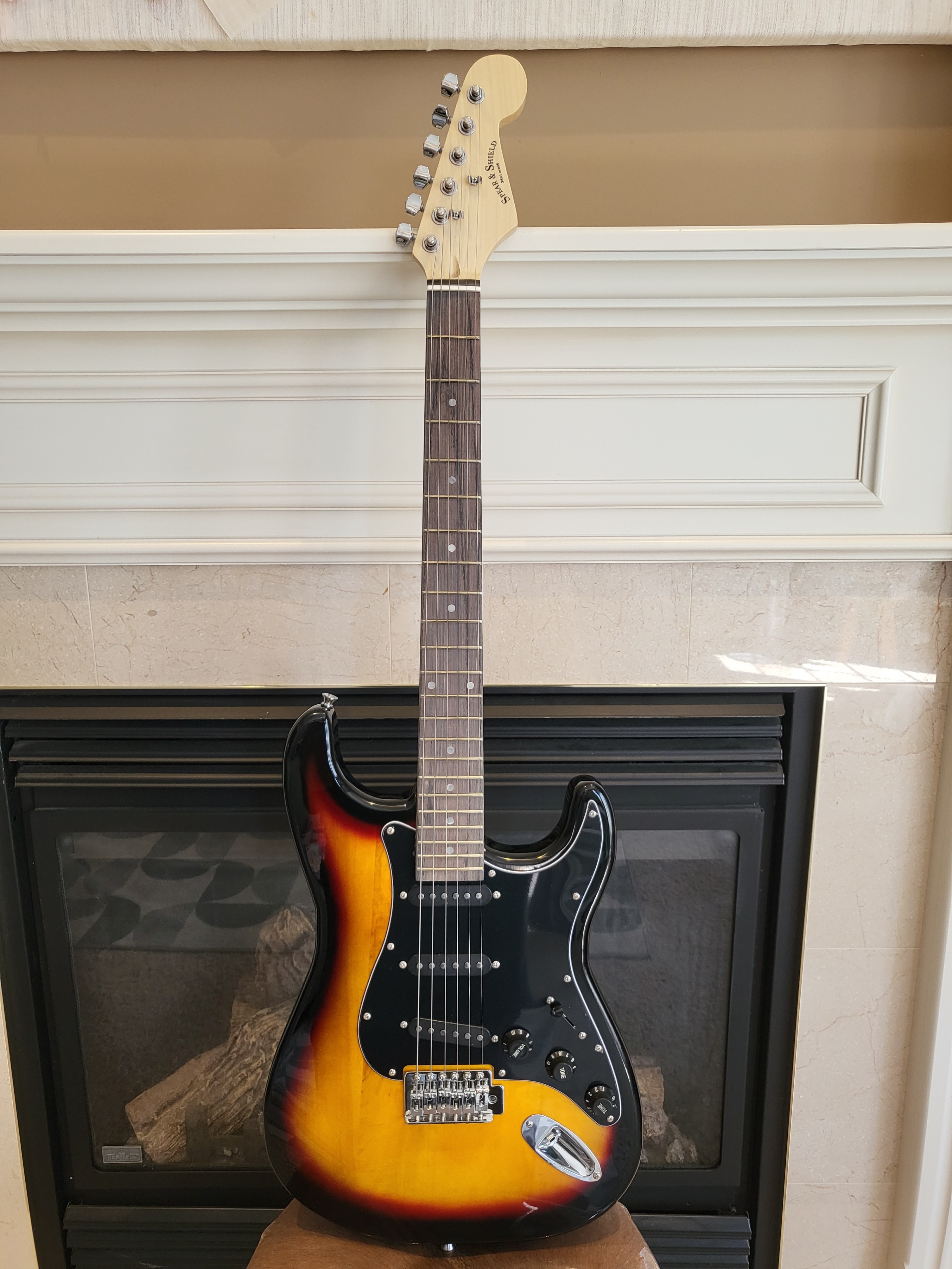 Brand New Spear & Shield Electric Guitar - Stratocaster Style