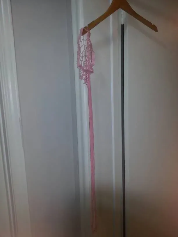 Pink Fishnet Stockings -- Like New