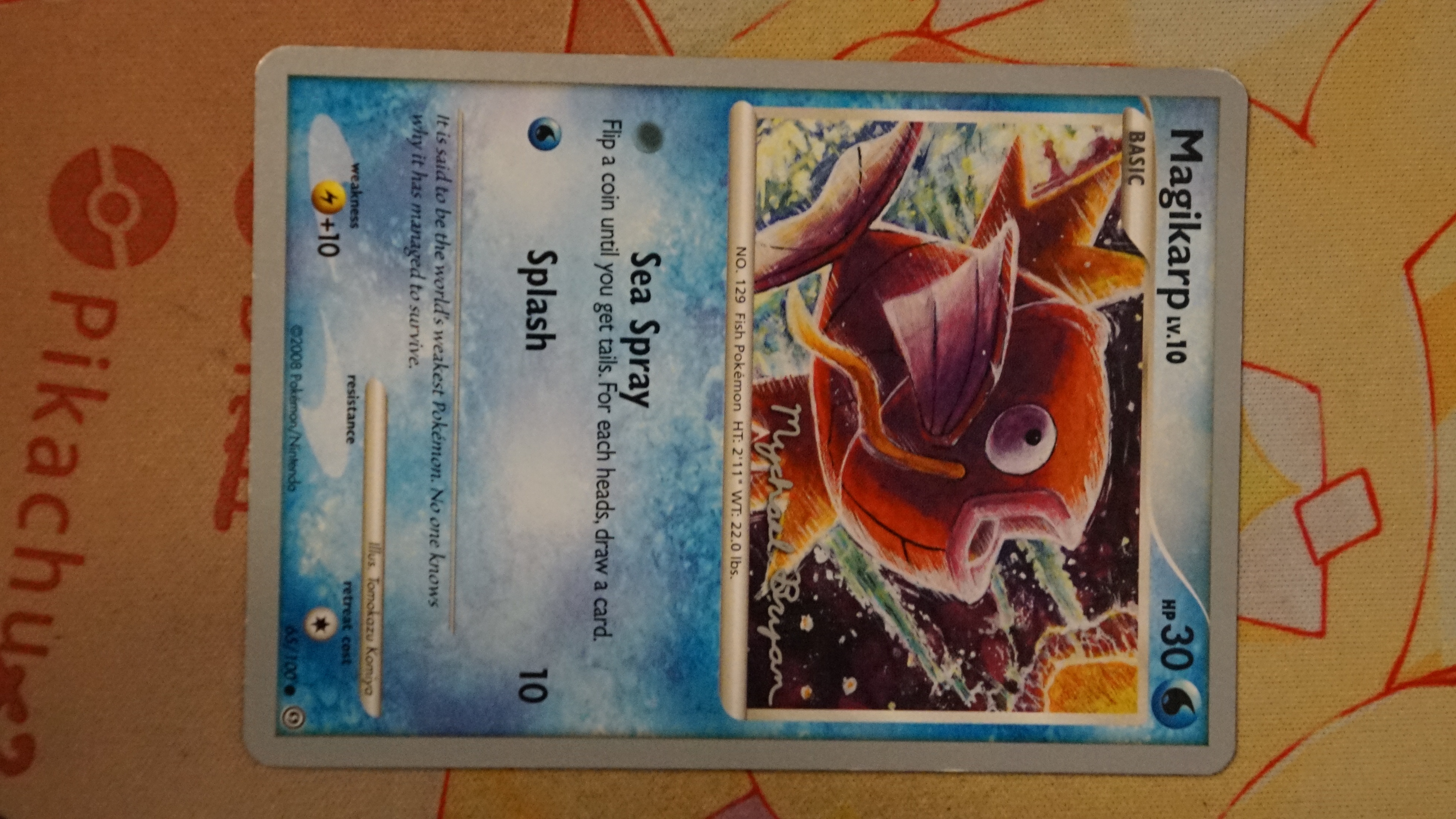 Pokemon Magikarp 65/100 World Championships 2010 Deck HP - photo 3