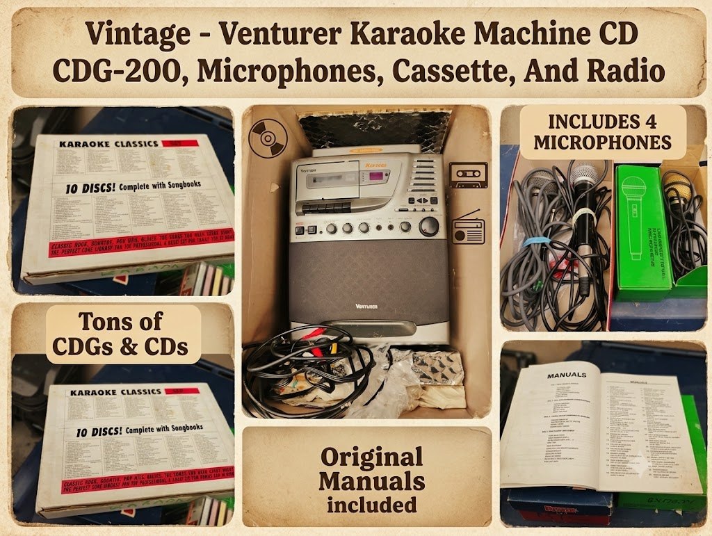Vintage - Venturer Karaoke Machine CD CDG-200