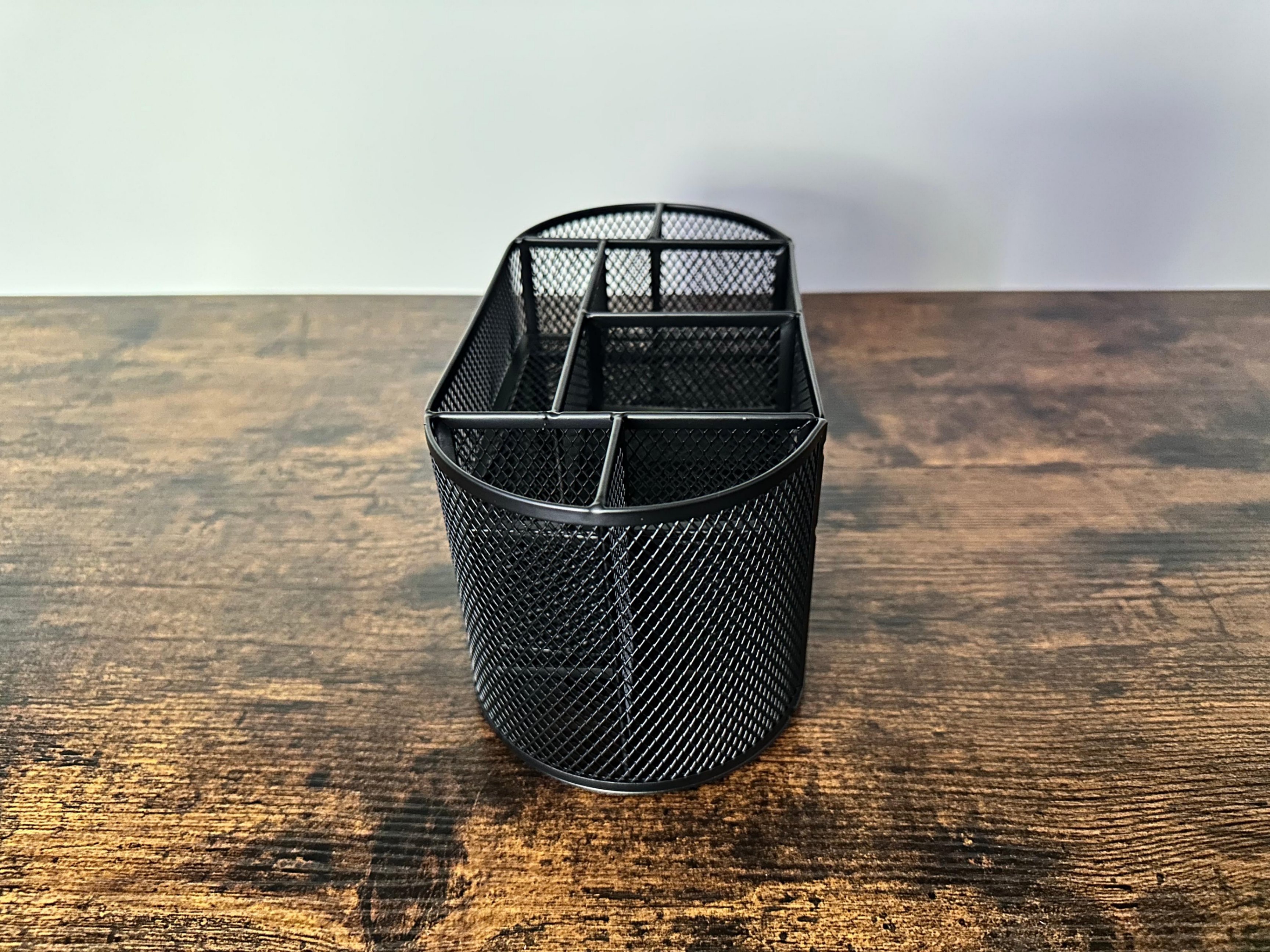 Black Mesh Desk Organizer with Drawer - photo 4