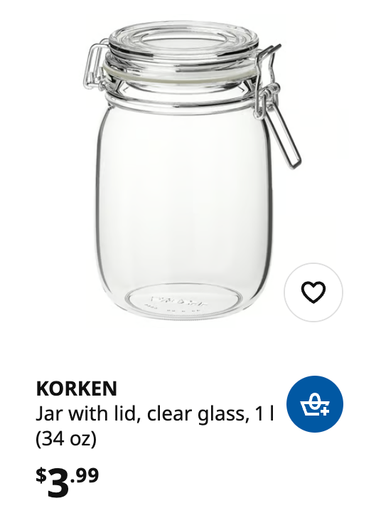 **IKEA Glass Storage Jars with Lids – Set of 3** - photo 3