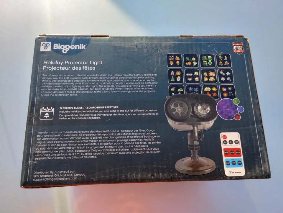 The Biogenik Holiday Projector Light with Remote Model: BGK783 - photo 5