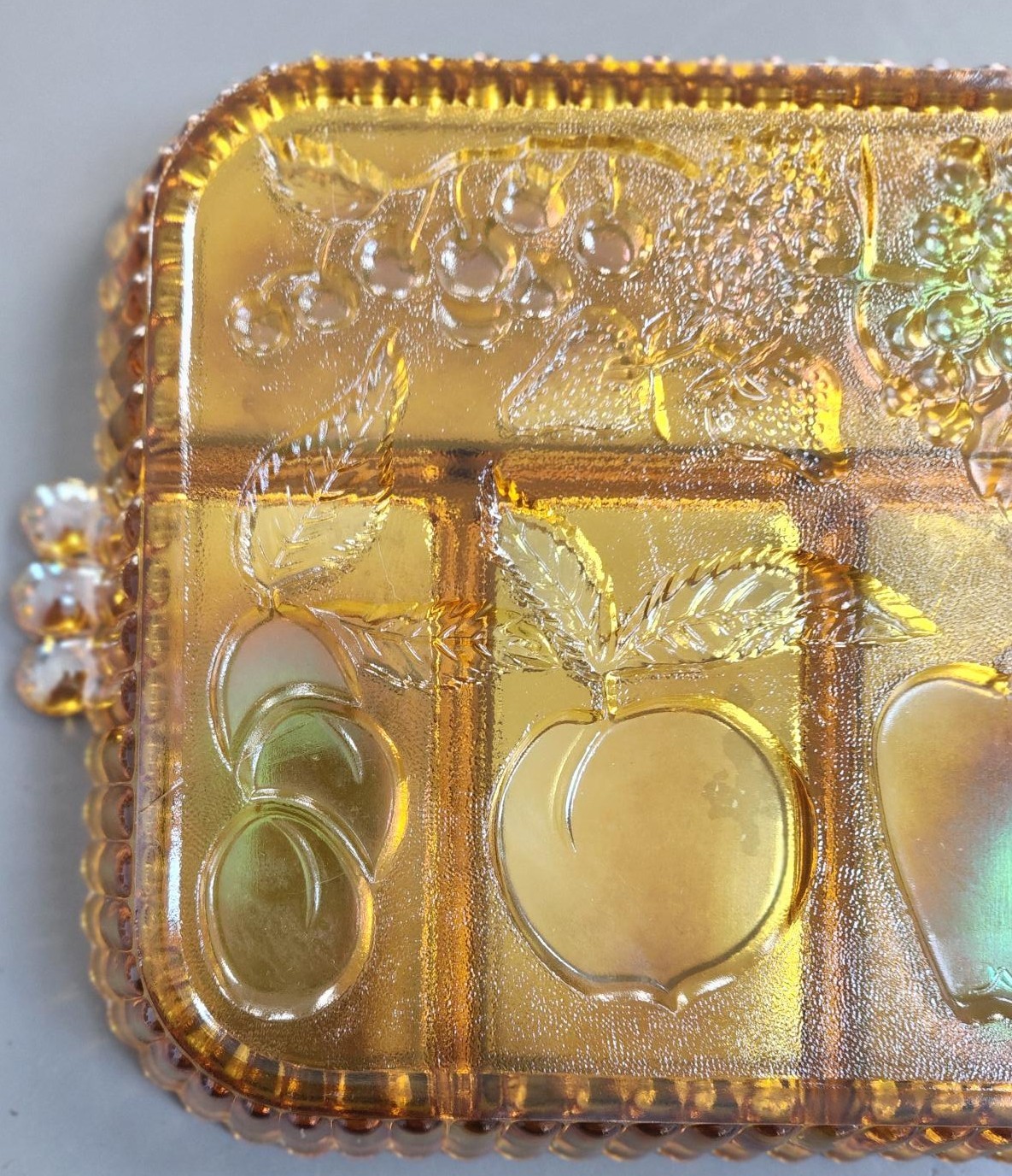 Fall Décor! Indiana Glass 5-Part VINTAGE Relish Tray - photo 5