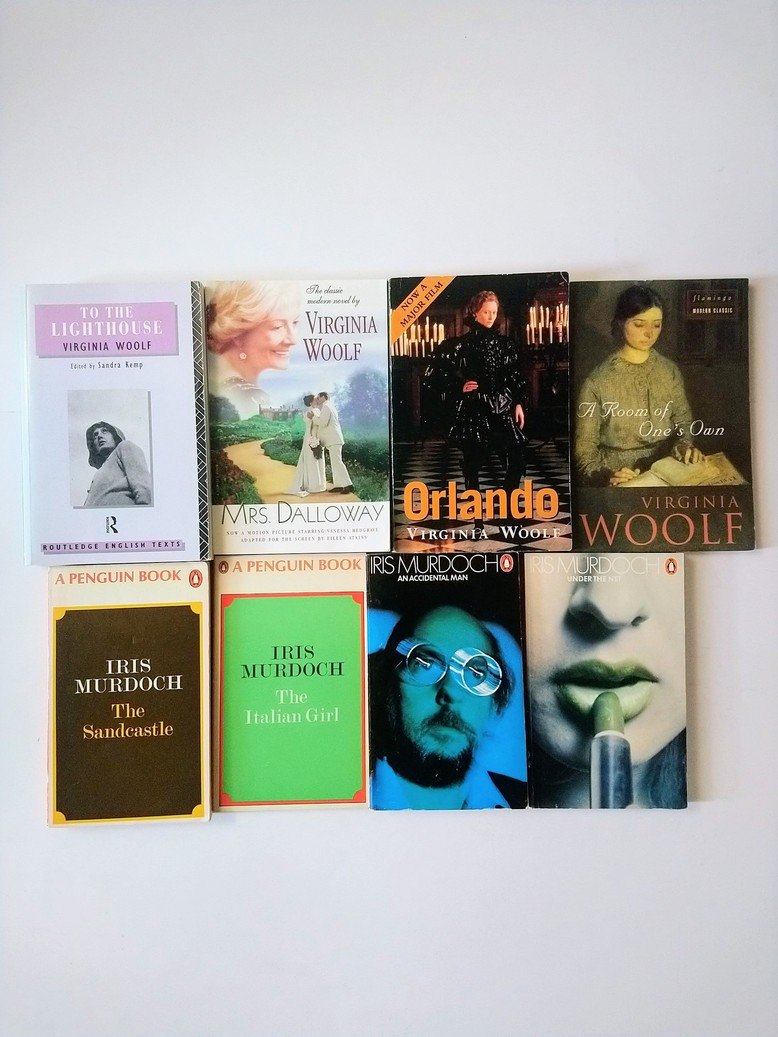 Virginia Woolf / Iris Murdoch books!
