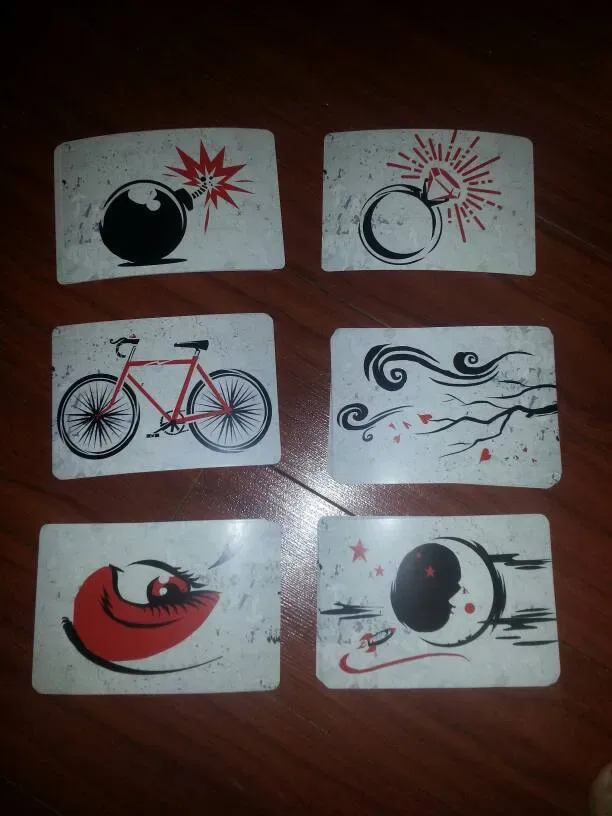 Arsty Postcards: Bomb, Bike, Love Heart Tree Branch, Arty Eye