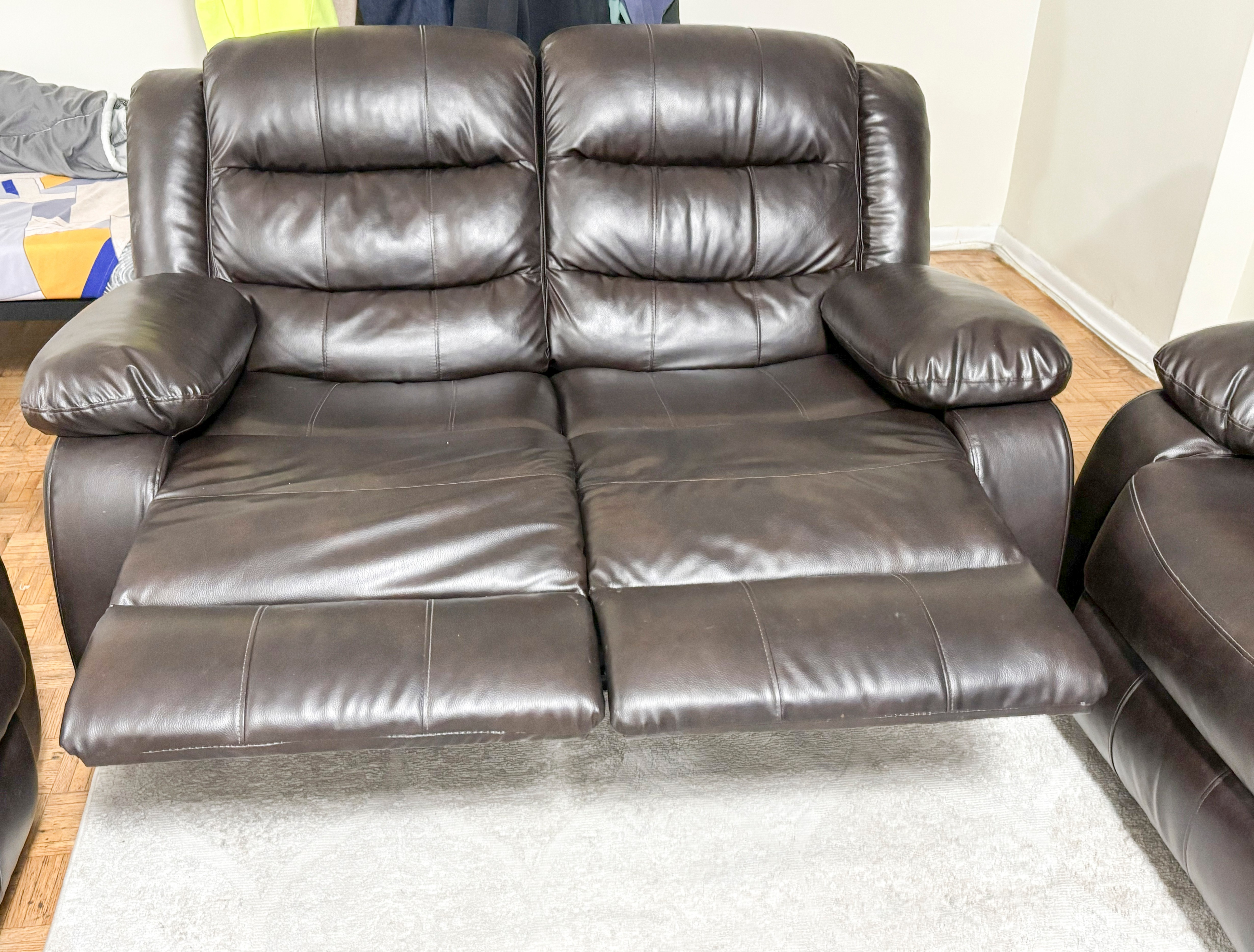 Beautiful Dark Brown Recliner Set – 3+2+1 for sale - photo 4