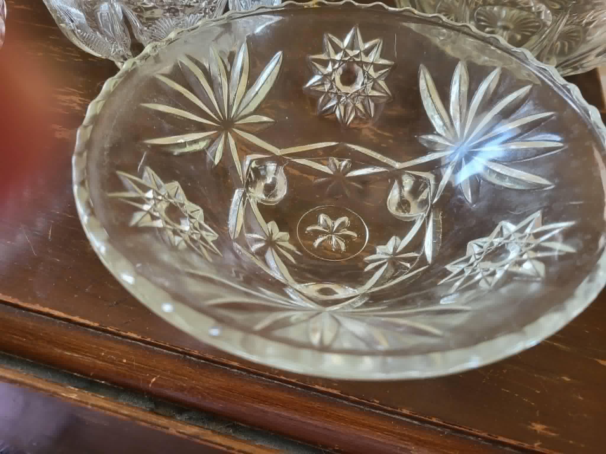 Vintage 1970s crystal serving dishes - photo 2