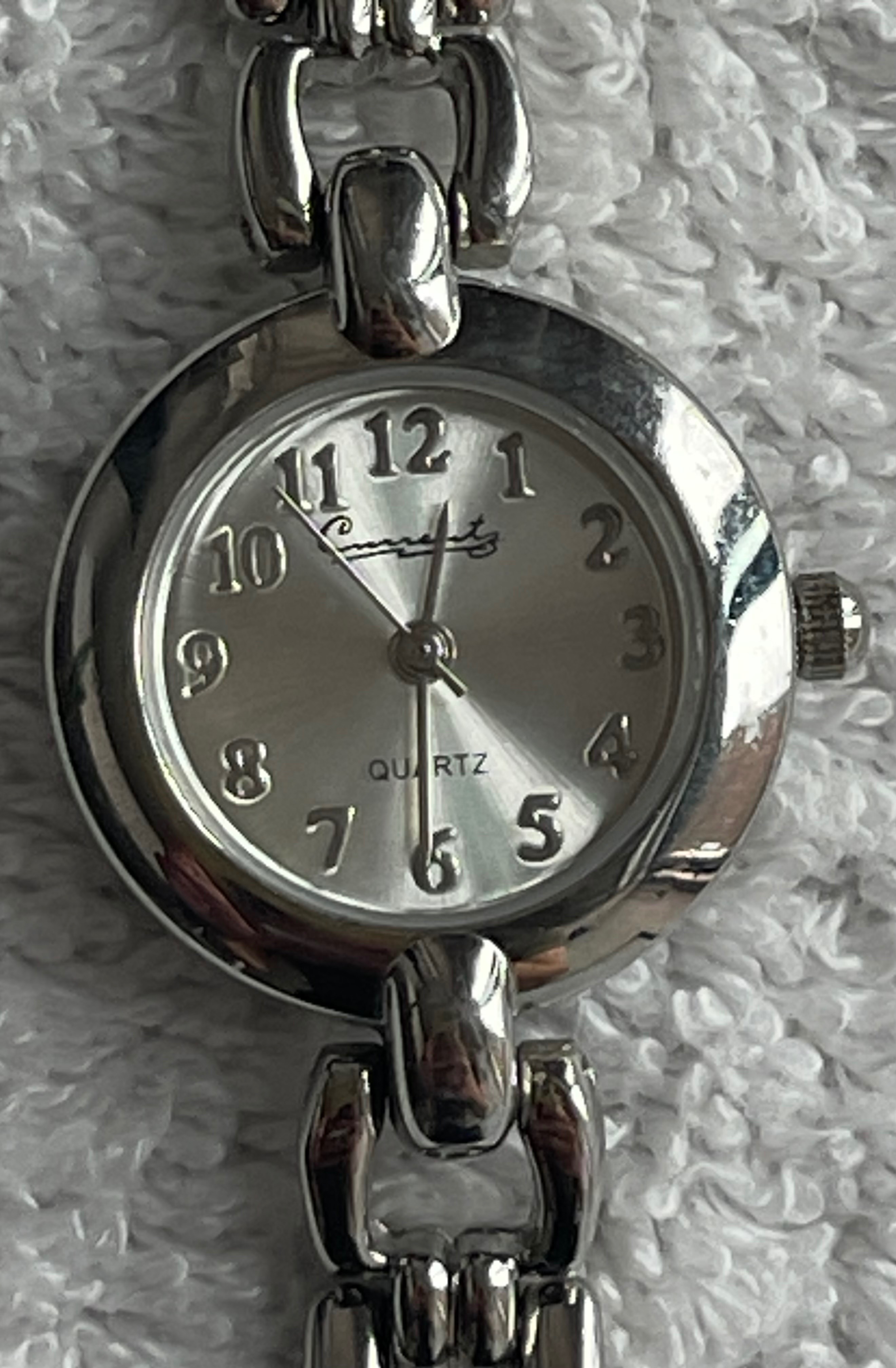 Vintage Currents Silver Open Link Bracelet Watch (Needs Battery) - photo 2