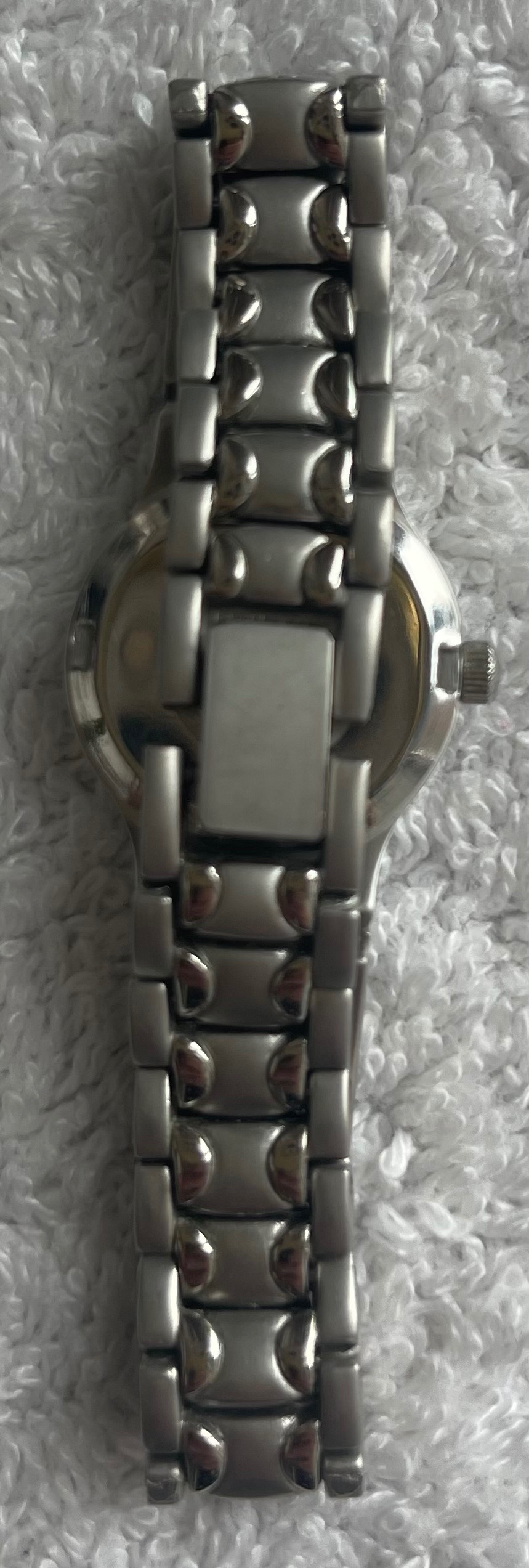 Vintage Uomo Boss Silver Link Bracelet Watch (Needs Battery) - photo 5