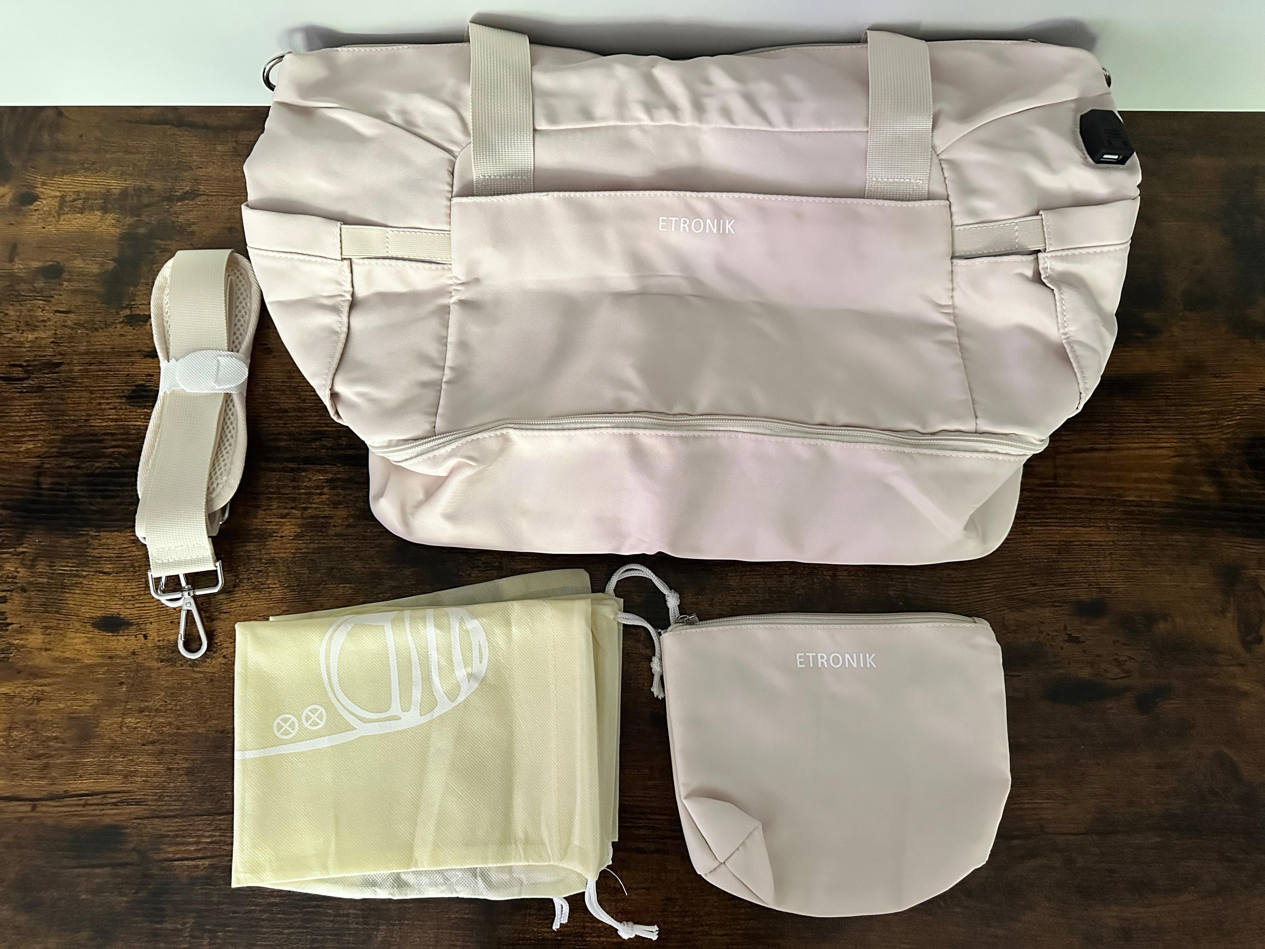 ETRONIK Duffel Bag with Shoe Compartment