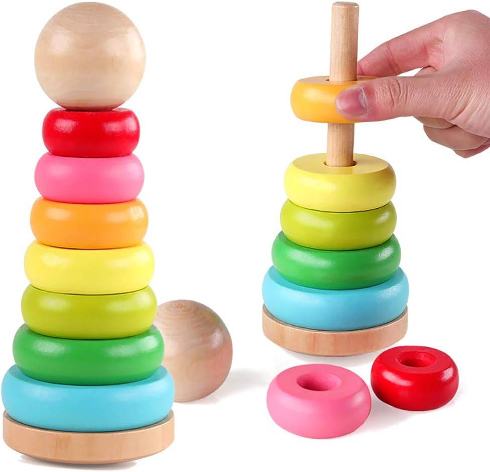 Wooden Stacking Rings Toy - photo 3