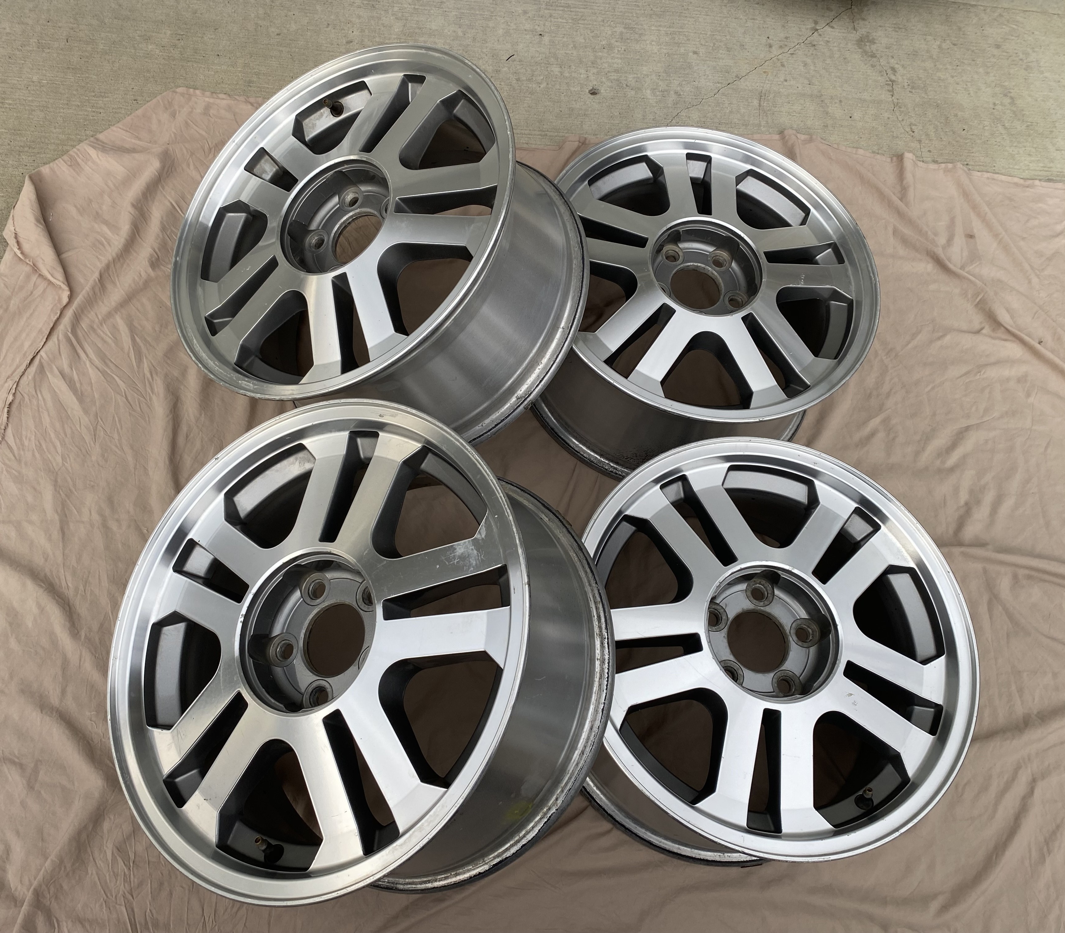 17-inch Machined OEM Wheel Rim – Bolt Pattern 5x114.3 –$110 each