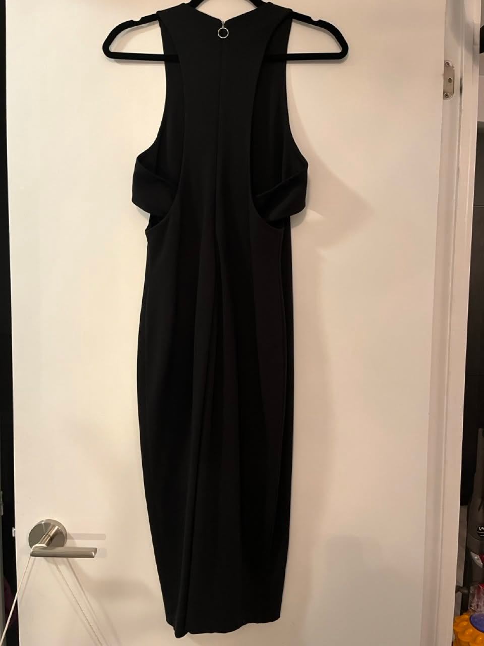Sexy black designer bodycon dress, M - photo 3