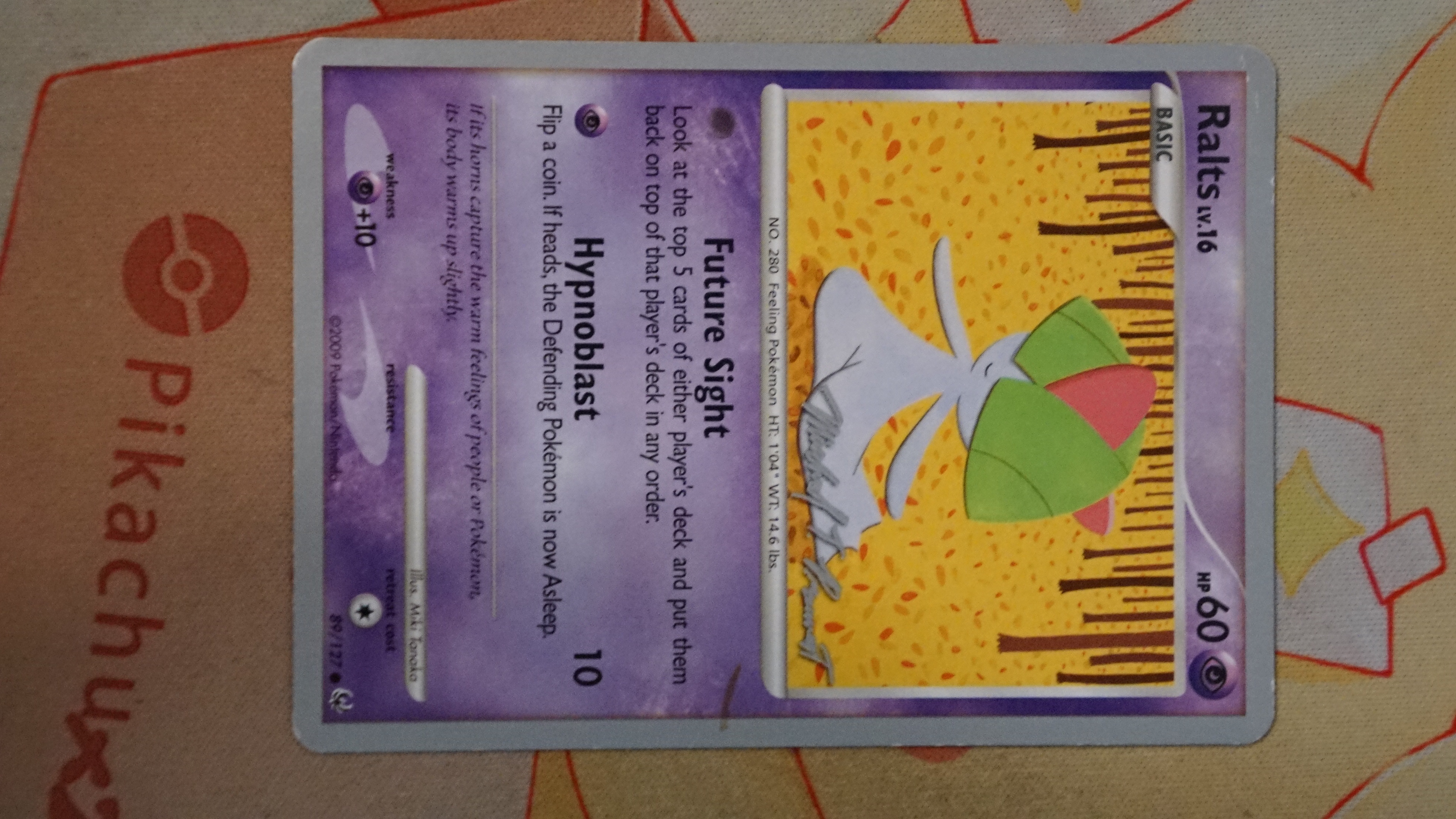 Pokemon Ralts 89/127 World Championships 2010 Deck LP - photo 3