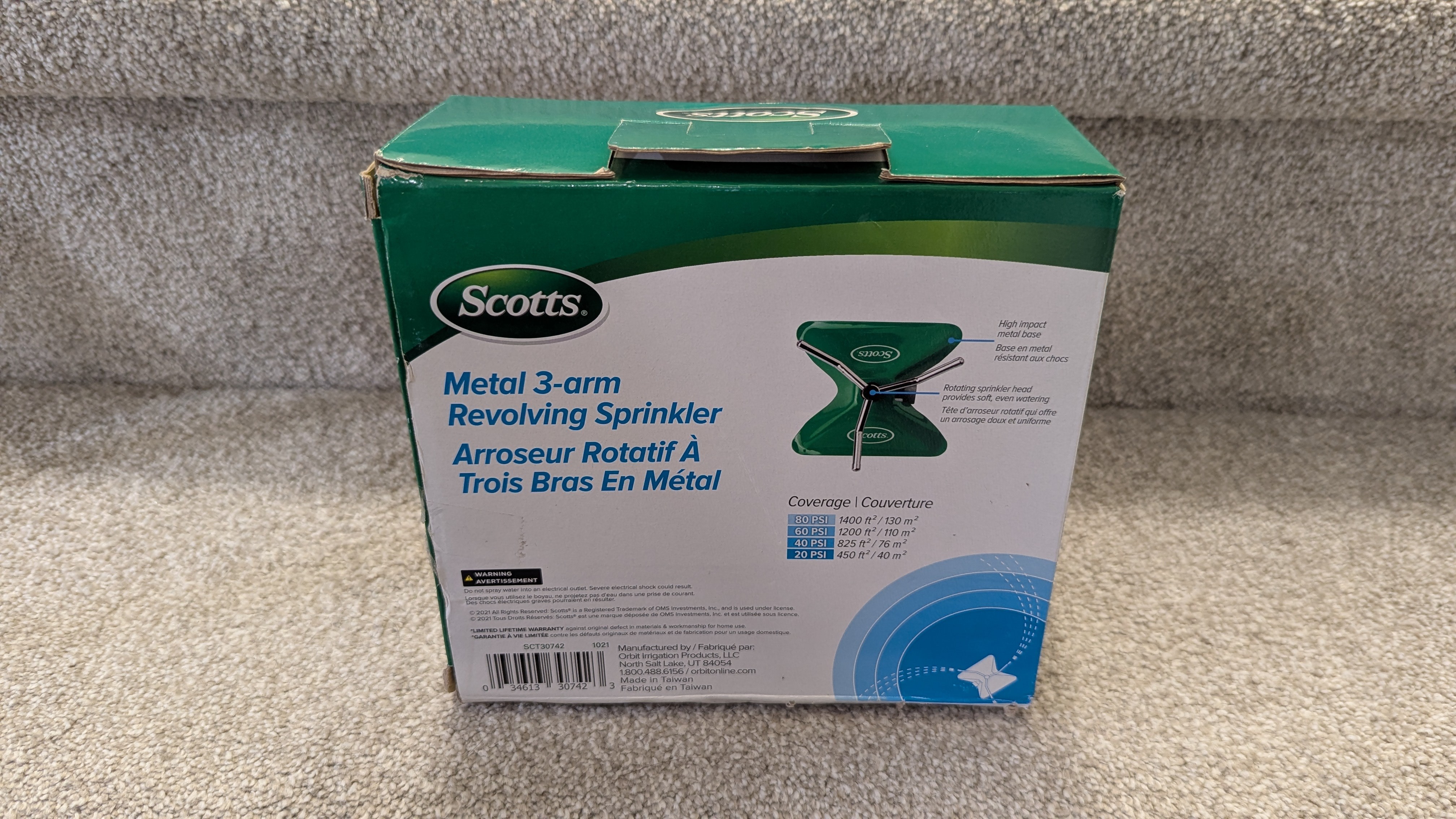 Scotts® Metal 3-arm Revolving Sprinkler - photo 3