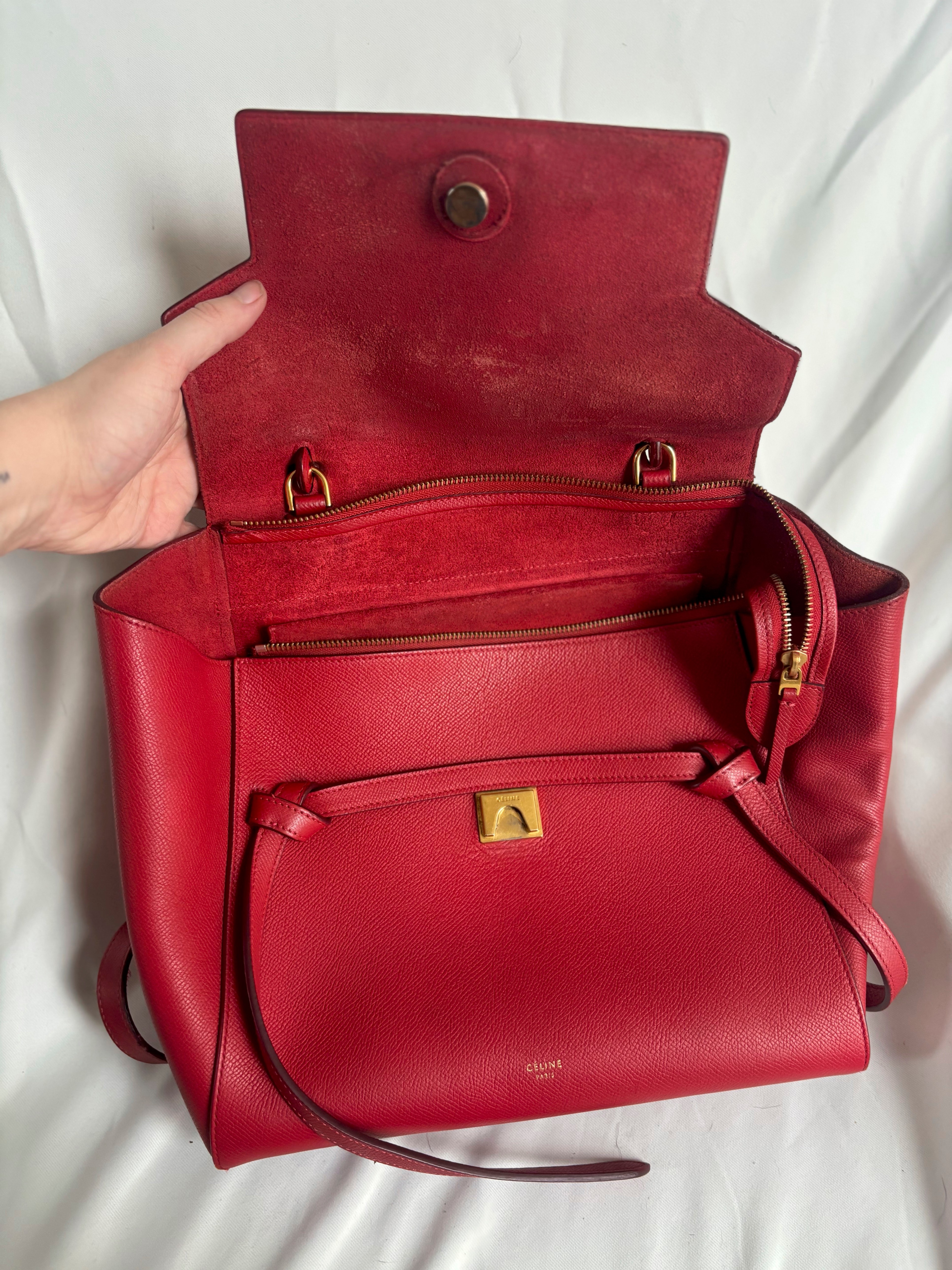 authentic Celine Belt Bag Red - photo 2