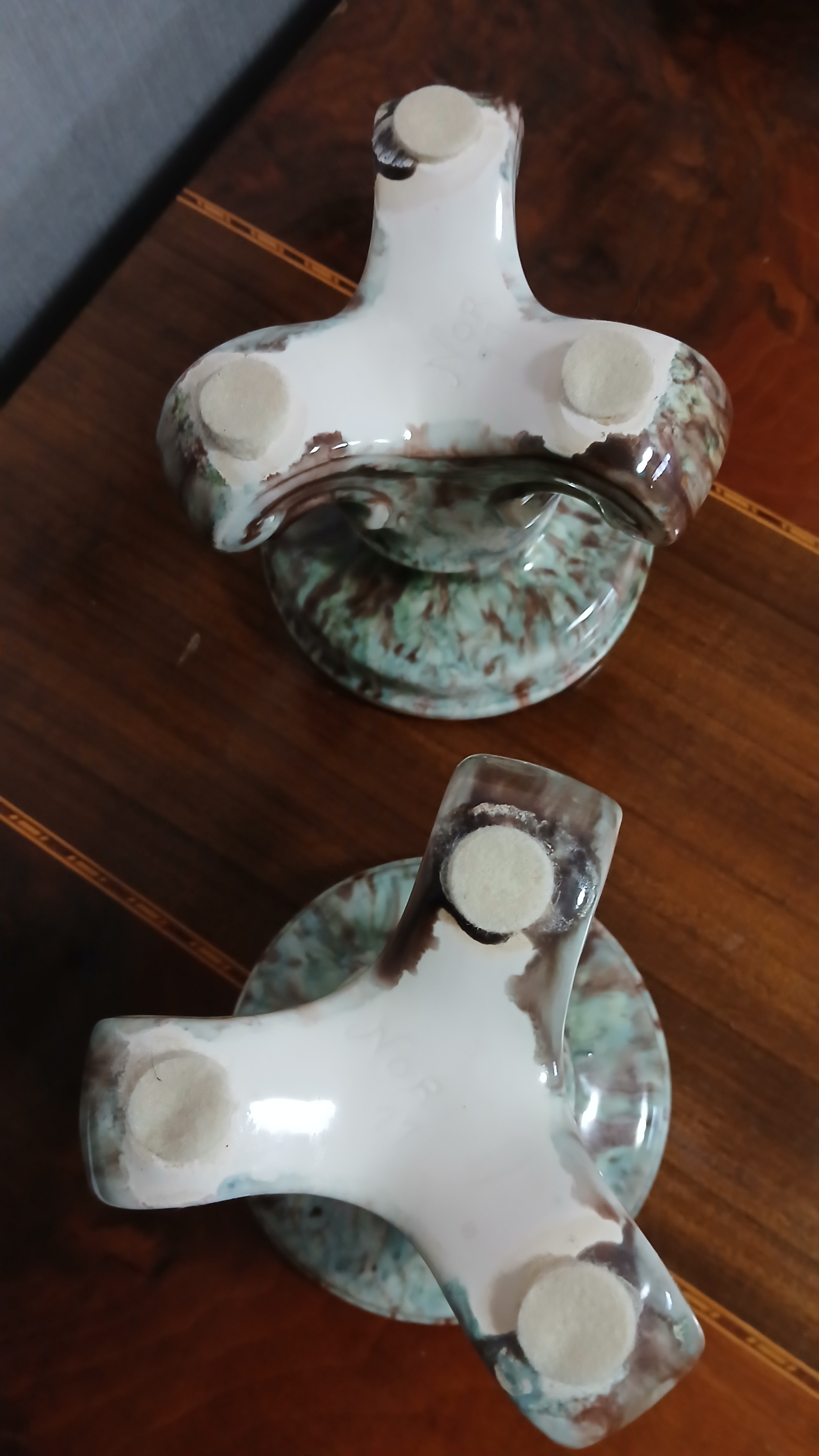 Vintage Ceramic Candle Holders (Set of 2) - photo 3