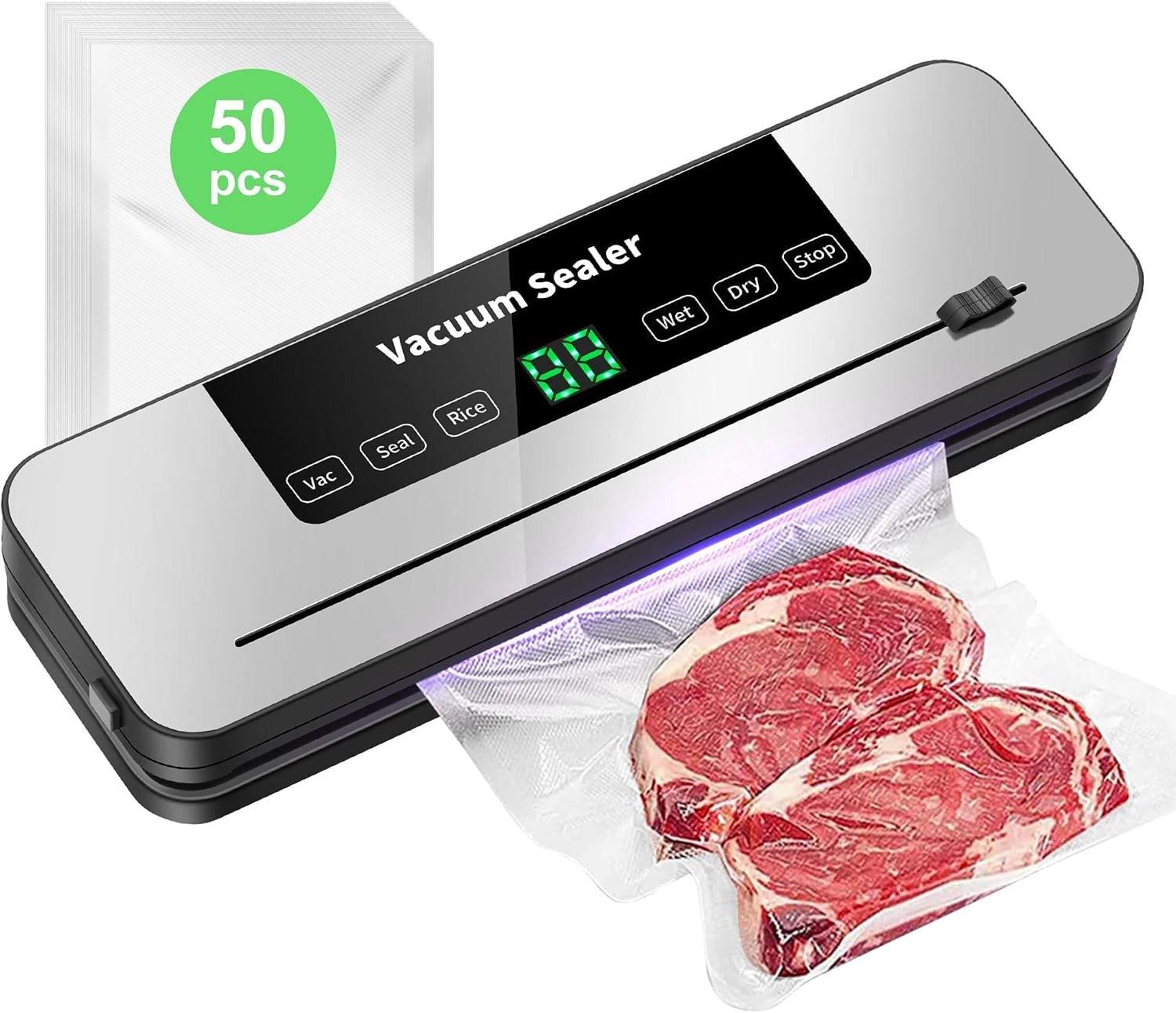 Vacuum Sealer Machine with 50 Bags