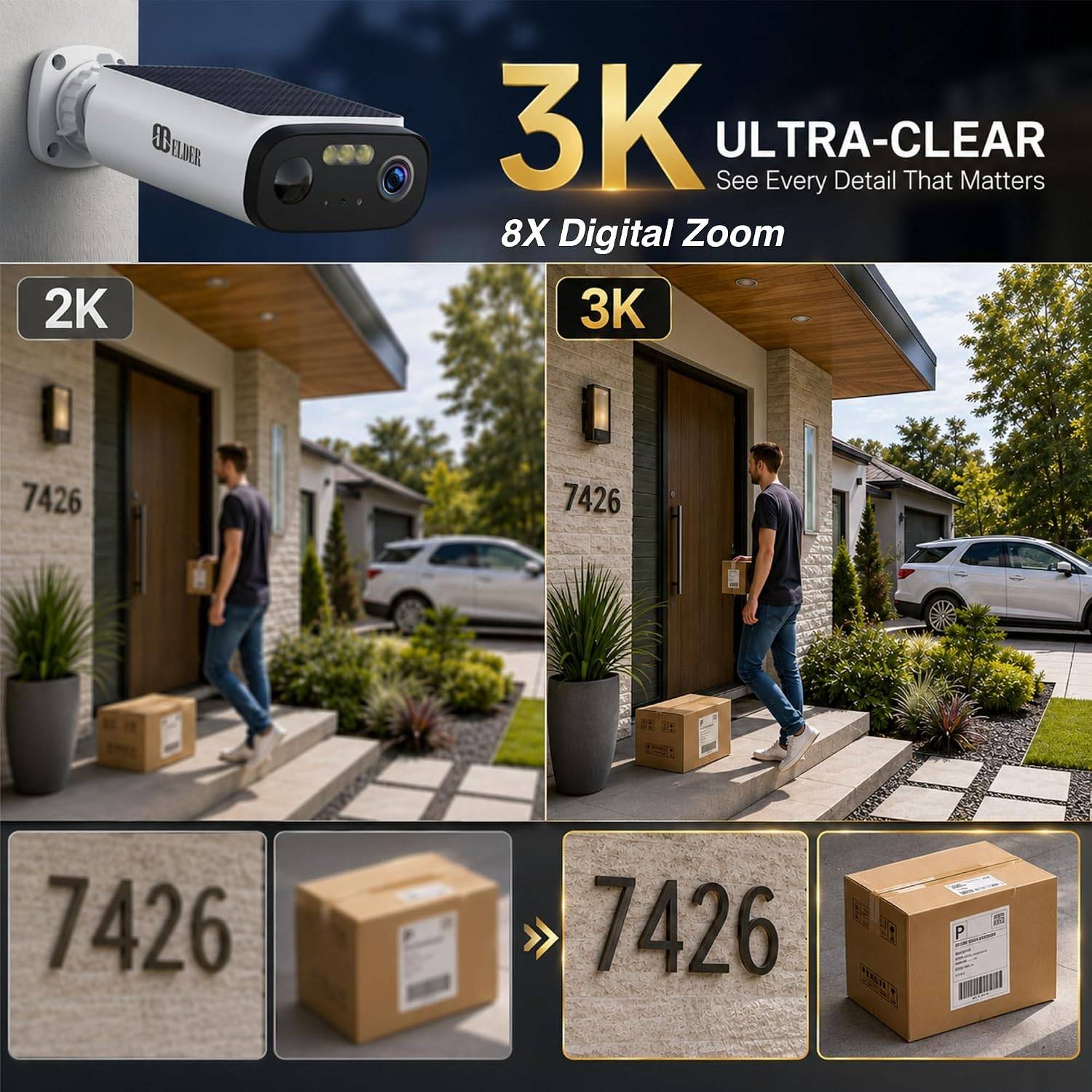 3K Solar Security Camera Wireless - photo 3