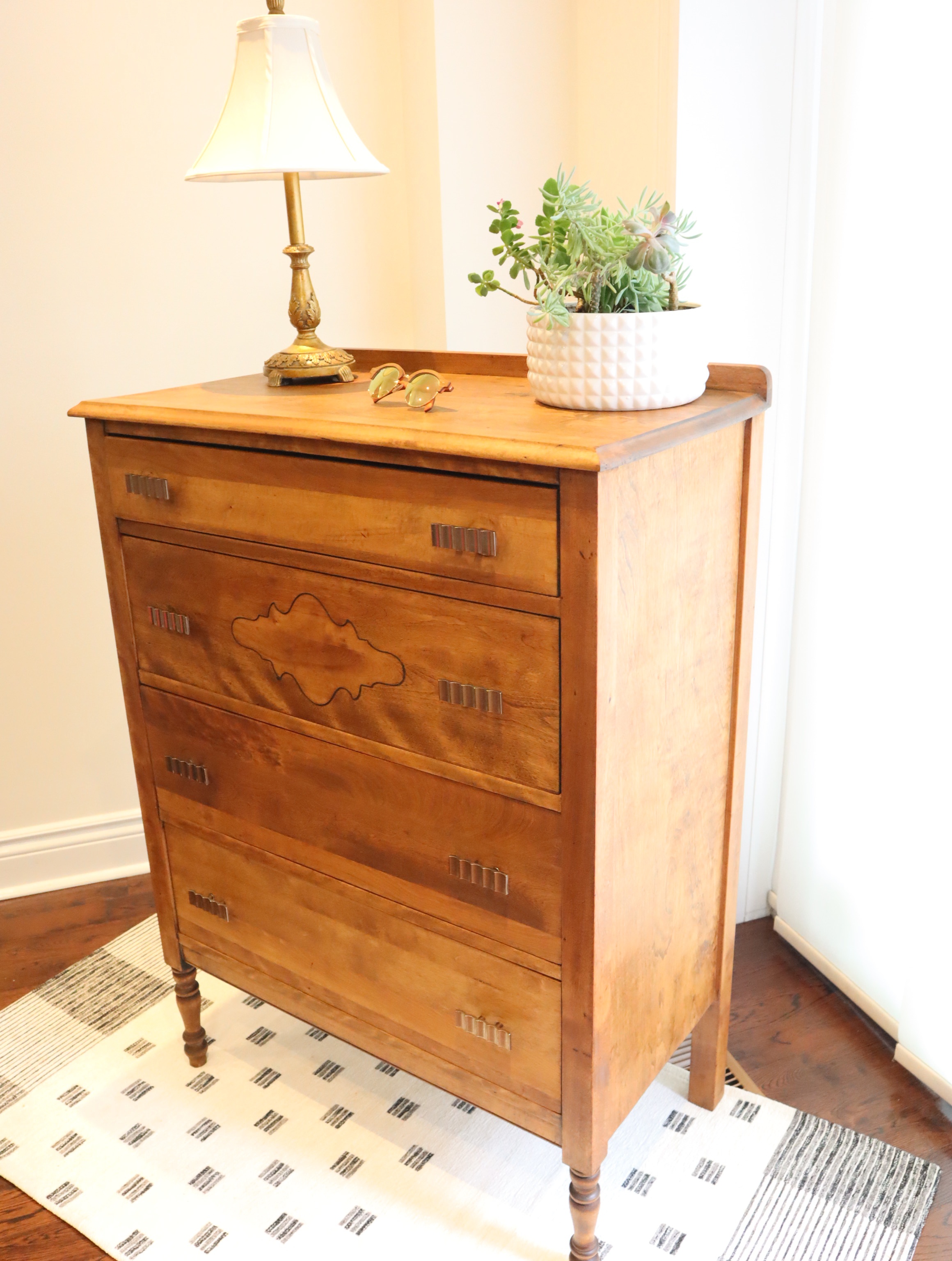 Antique 1920's Canadian Made Tallboy Dresser