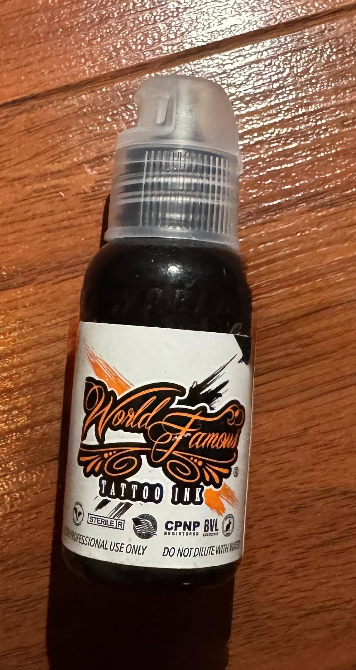 World Famous Tattoo Ink - Blackout 1oz