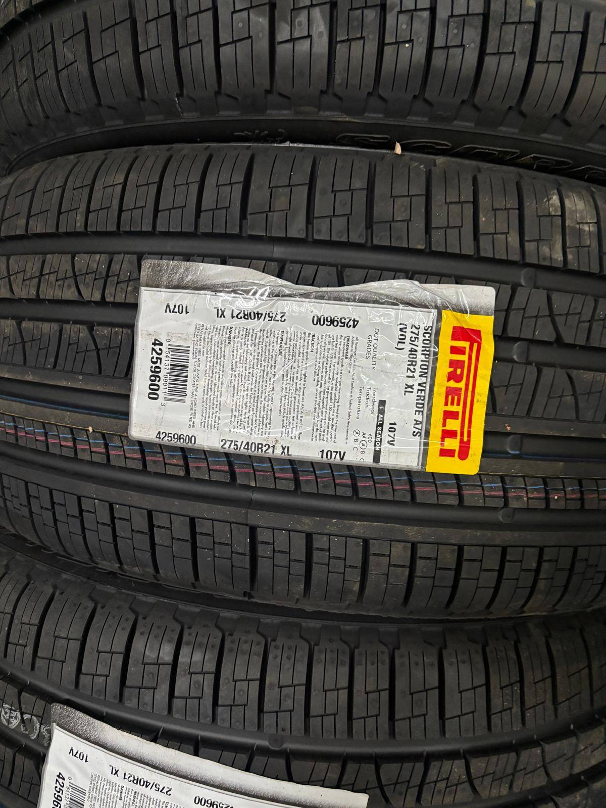 NEW 275/40/R21 Pirelli A/S– Volvo XC90/BMW X5/ X6/GLE/MKX/ Edge - photo 2