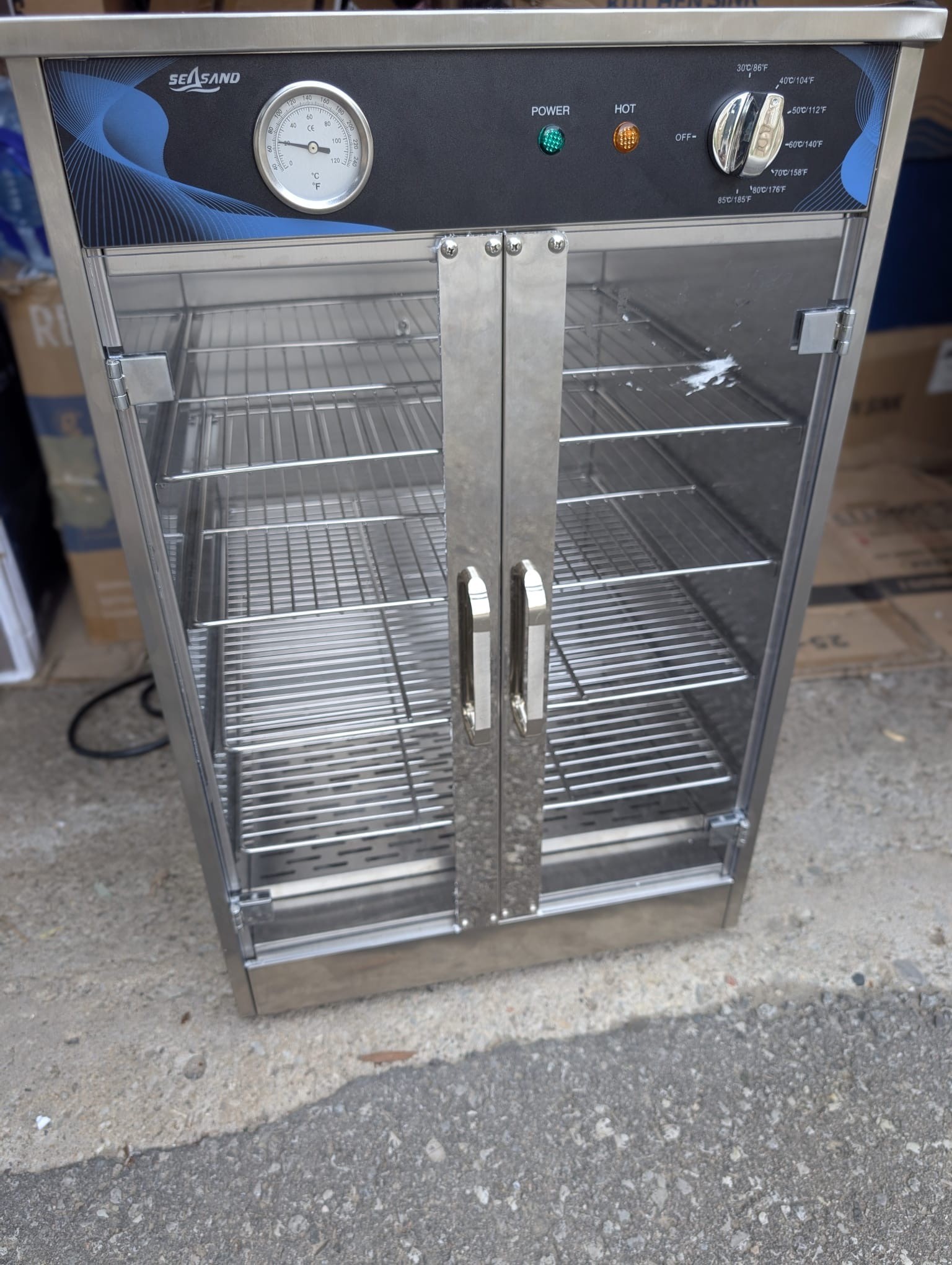 Electric Catering Food Warmer 5-Shelfs Countertop Heated Cabinet - photo 2