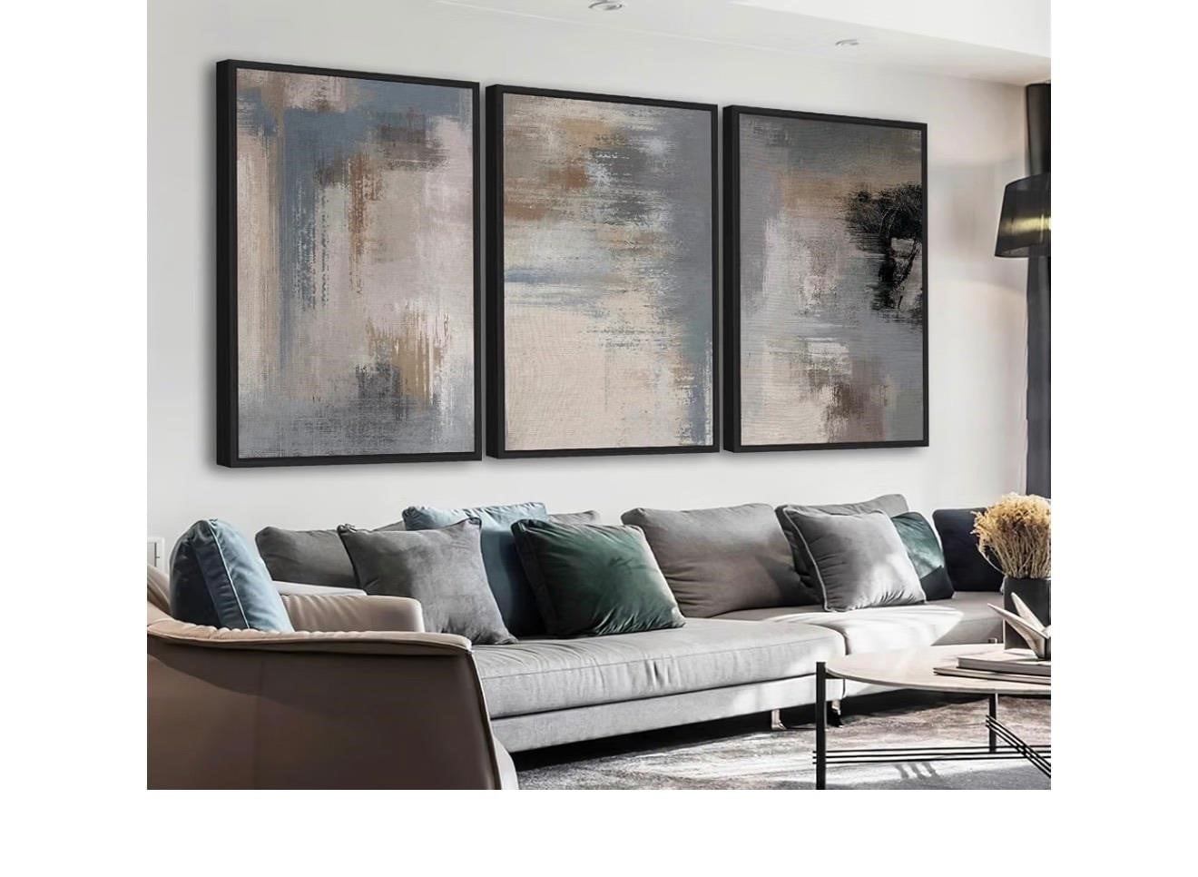 Set of 3 Abstract Framed Wall Art - photo 3