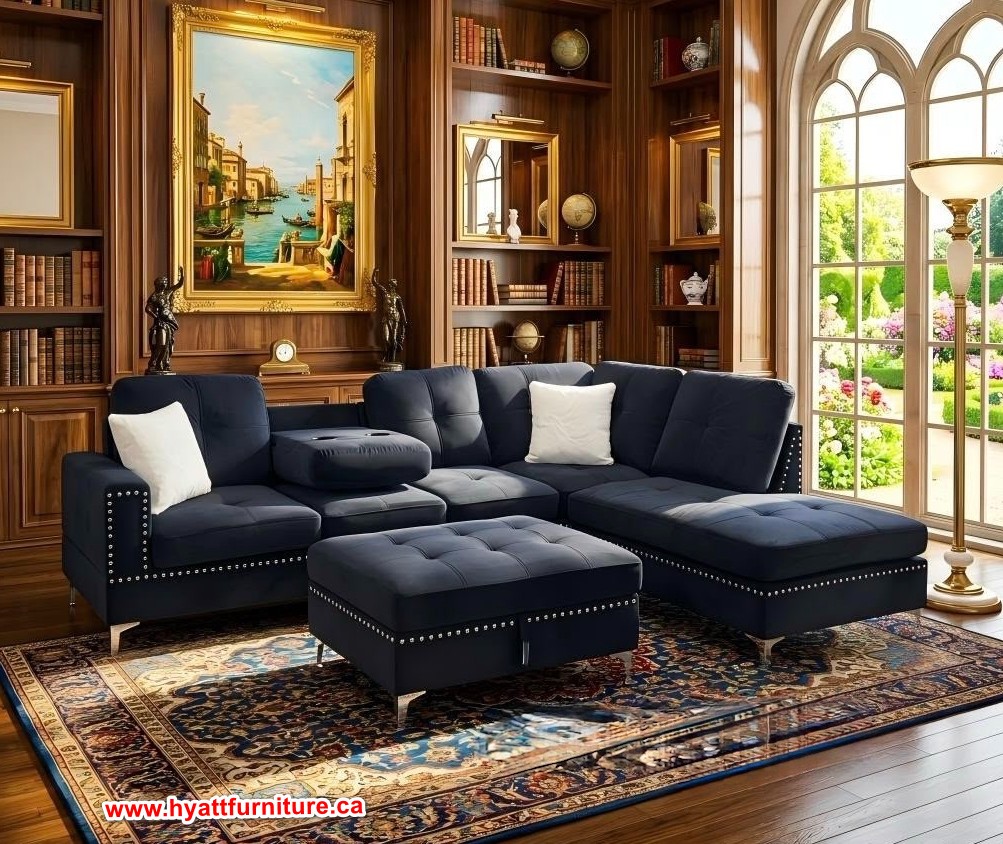 Brand new Velvet fabric Sectional only $998 - photo 4