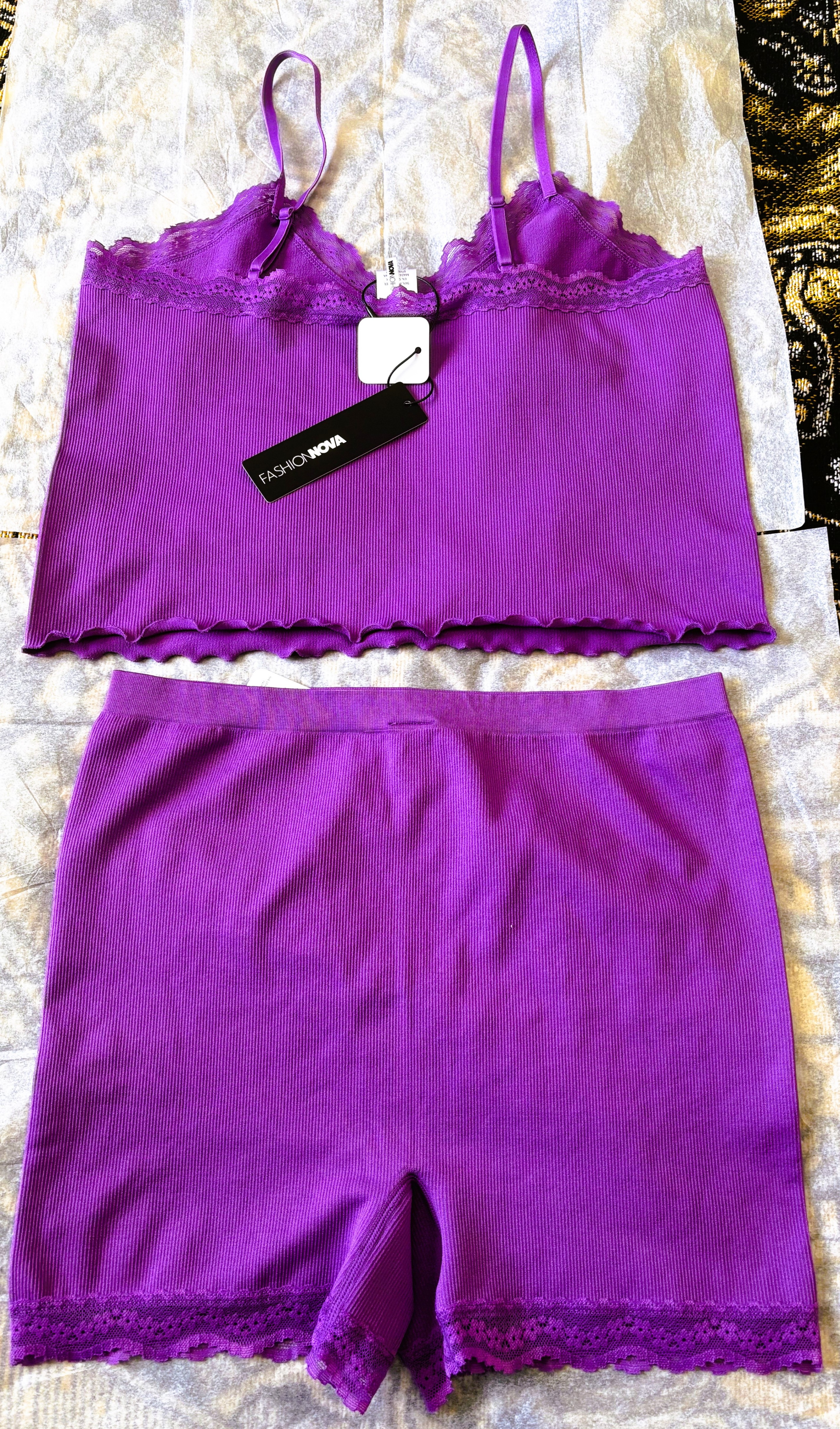 FashionNova-Close To You Seamless Ribbed PJ Short Set - photo 2