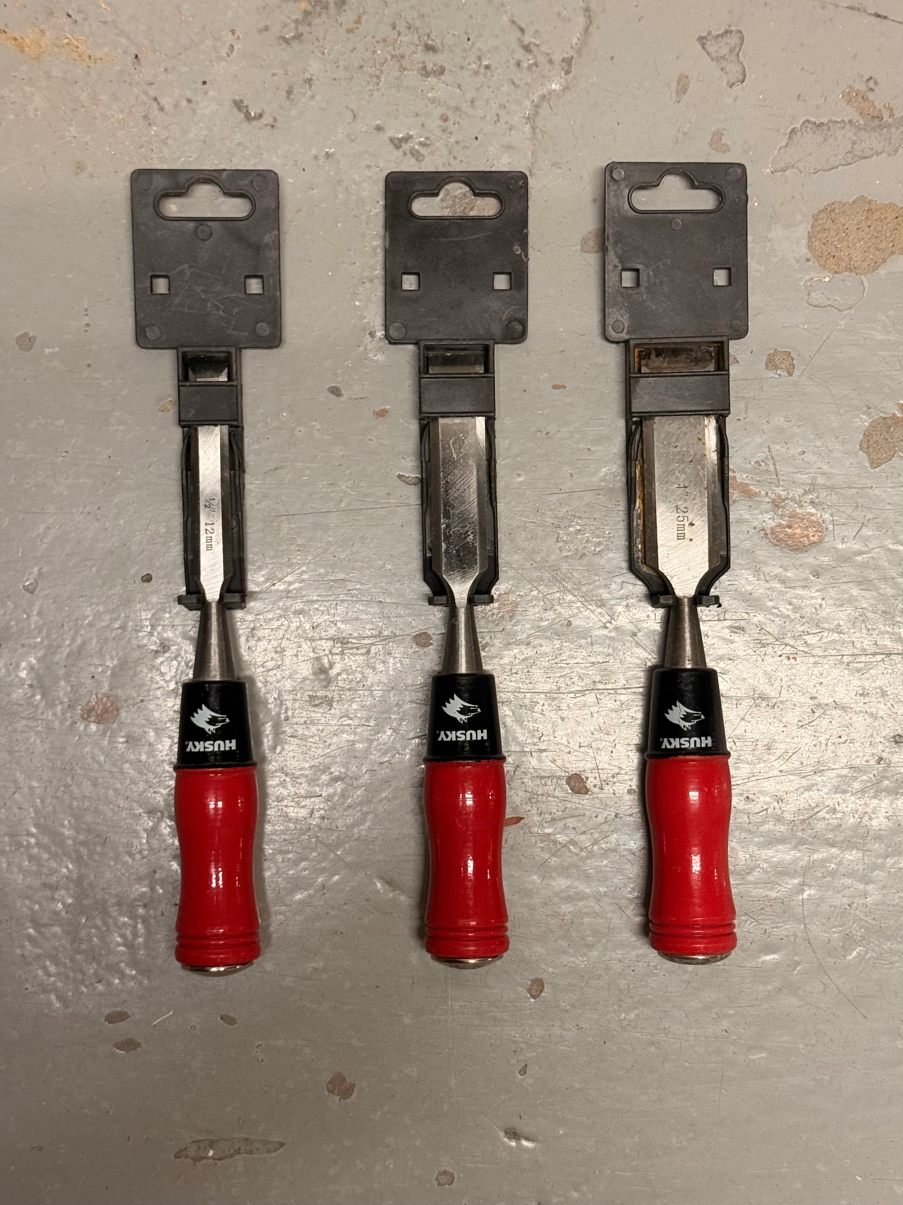 Husky Wood Chisels (Set of 3)