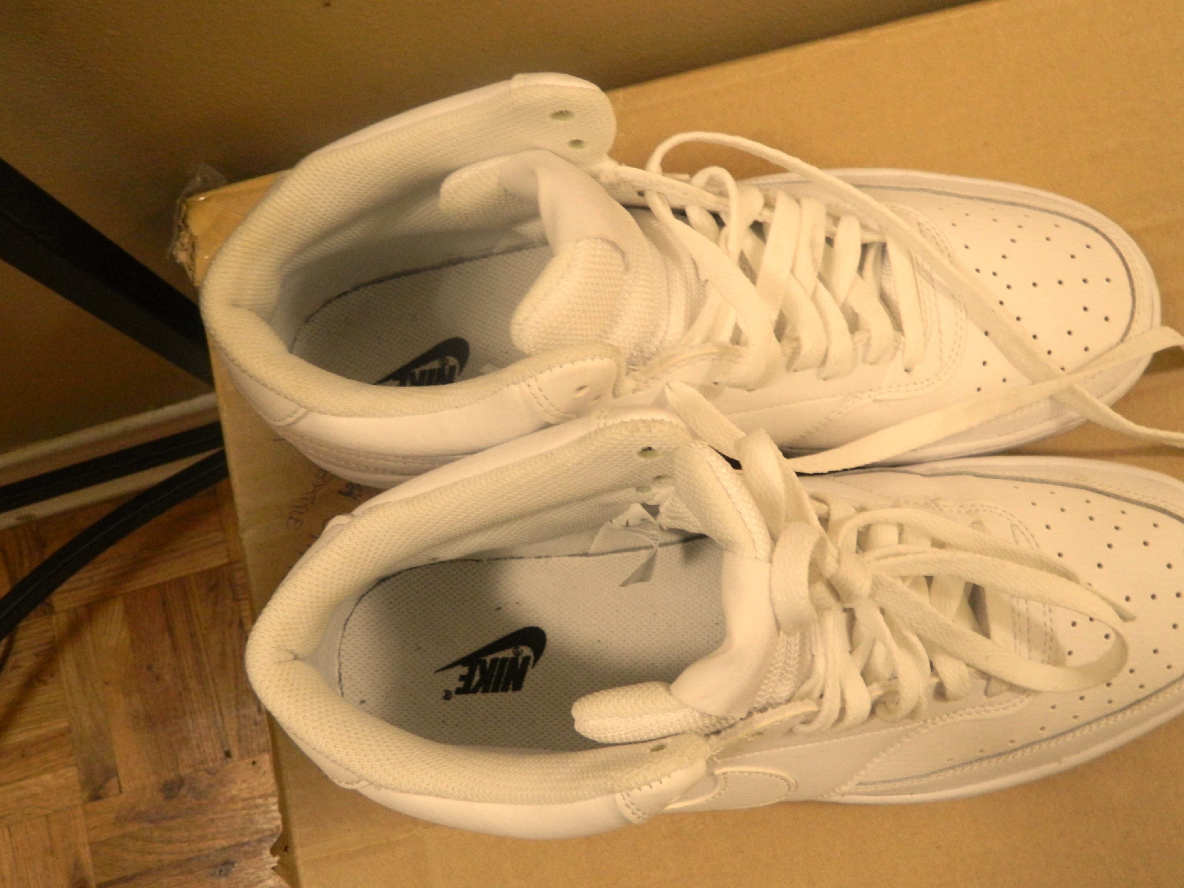 Used Classic Nike Air Force High Top Sneakers White - photo 2
