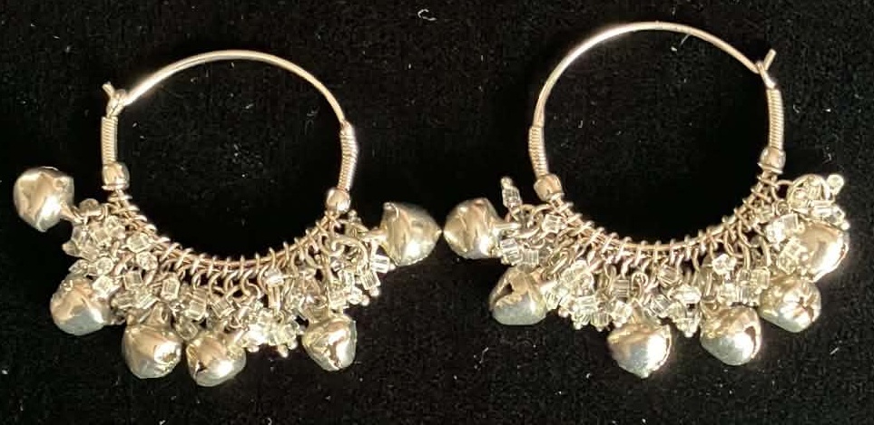 Vintage Indian Hanging Bell Earrings (Never Worn)