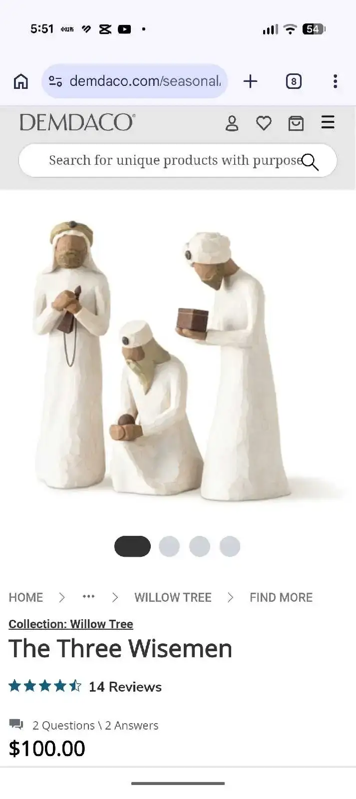 Willow Tree The Three Wisemen Figurines